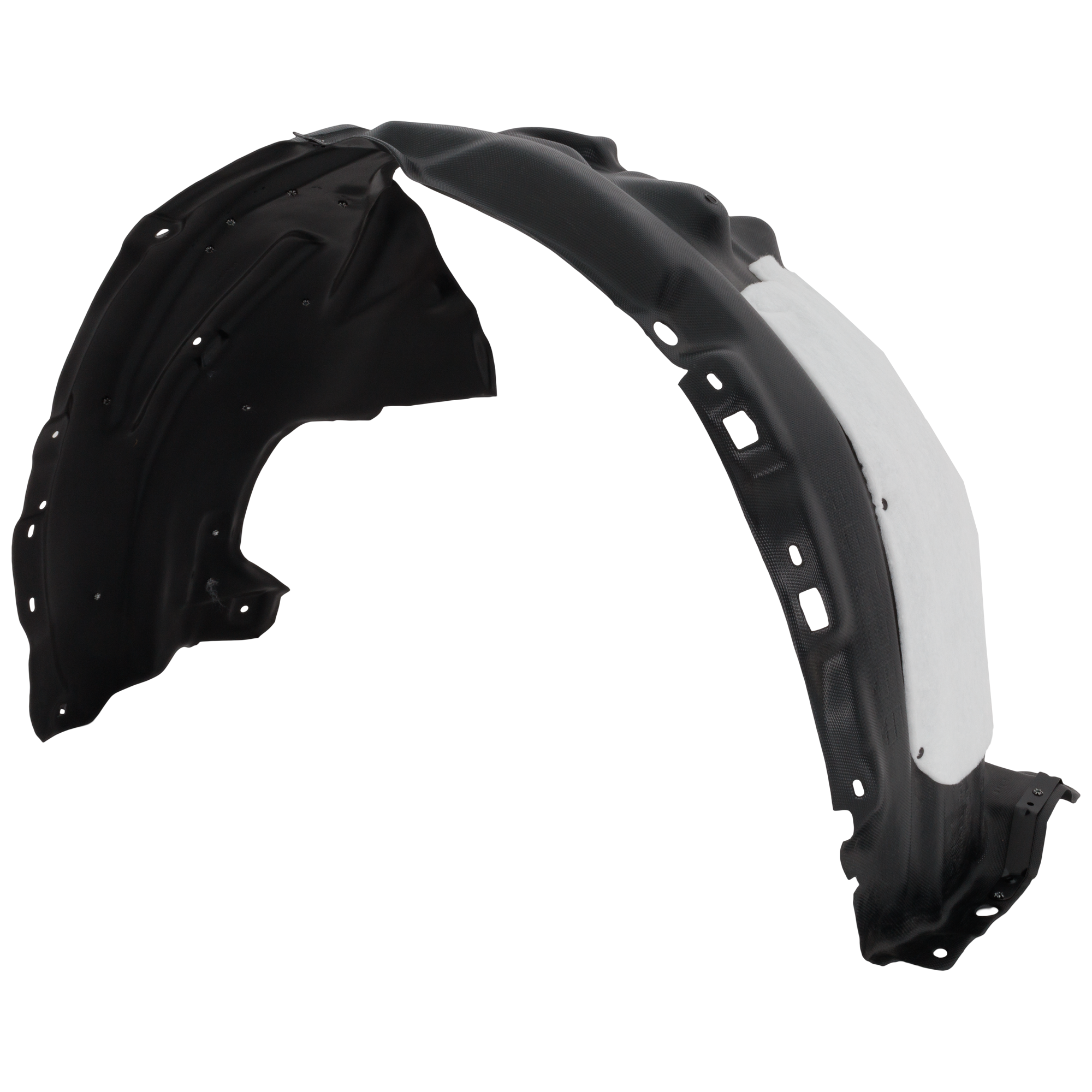 AM NX250 NX350-22-24 FRONT FENDER LINER RH Vacuum Form w Insulation Foam and Extension Sheet SKU RL22210043 OEM 53875F6010 PFM