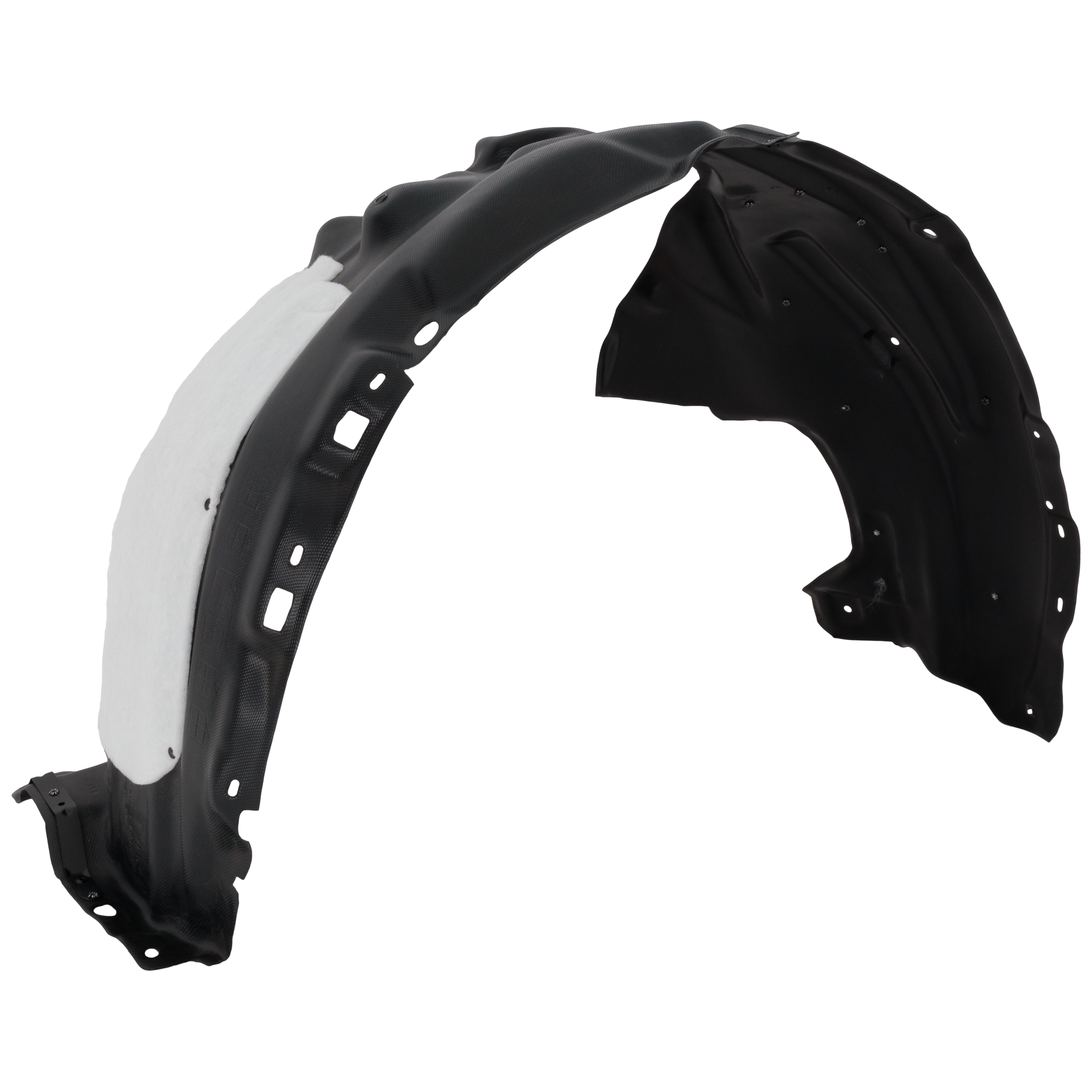 AM NX250 NX350-22-24 FRONT FENDER LINER LH Vacuum Form w Insulation Foam and Extension Sheet SKU RL22210044 OEM 53876F6010 PFM