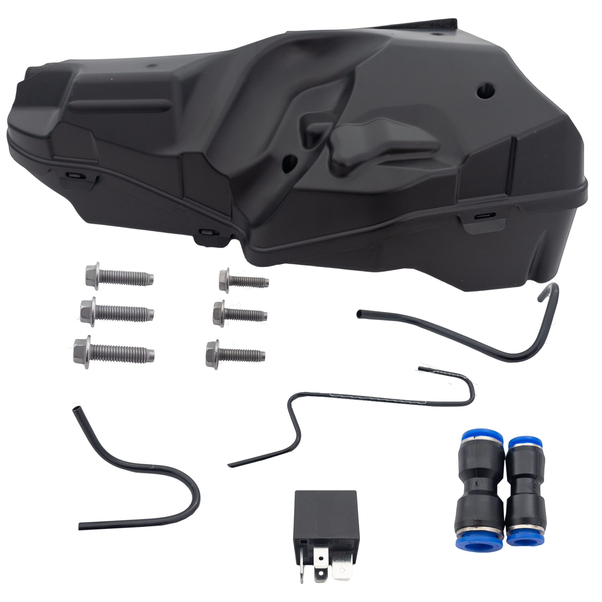 AM LR3-05-09 RANGE ROVER SPORT 06-09 AIR SUSPENSION COMPRESSOR AMK w Bracket Cover and Relay SKU RL28260007 OEM CD7741-4J3008C LR045251 LR0239