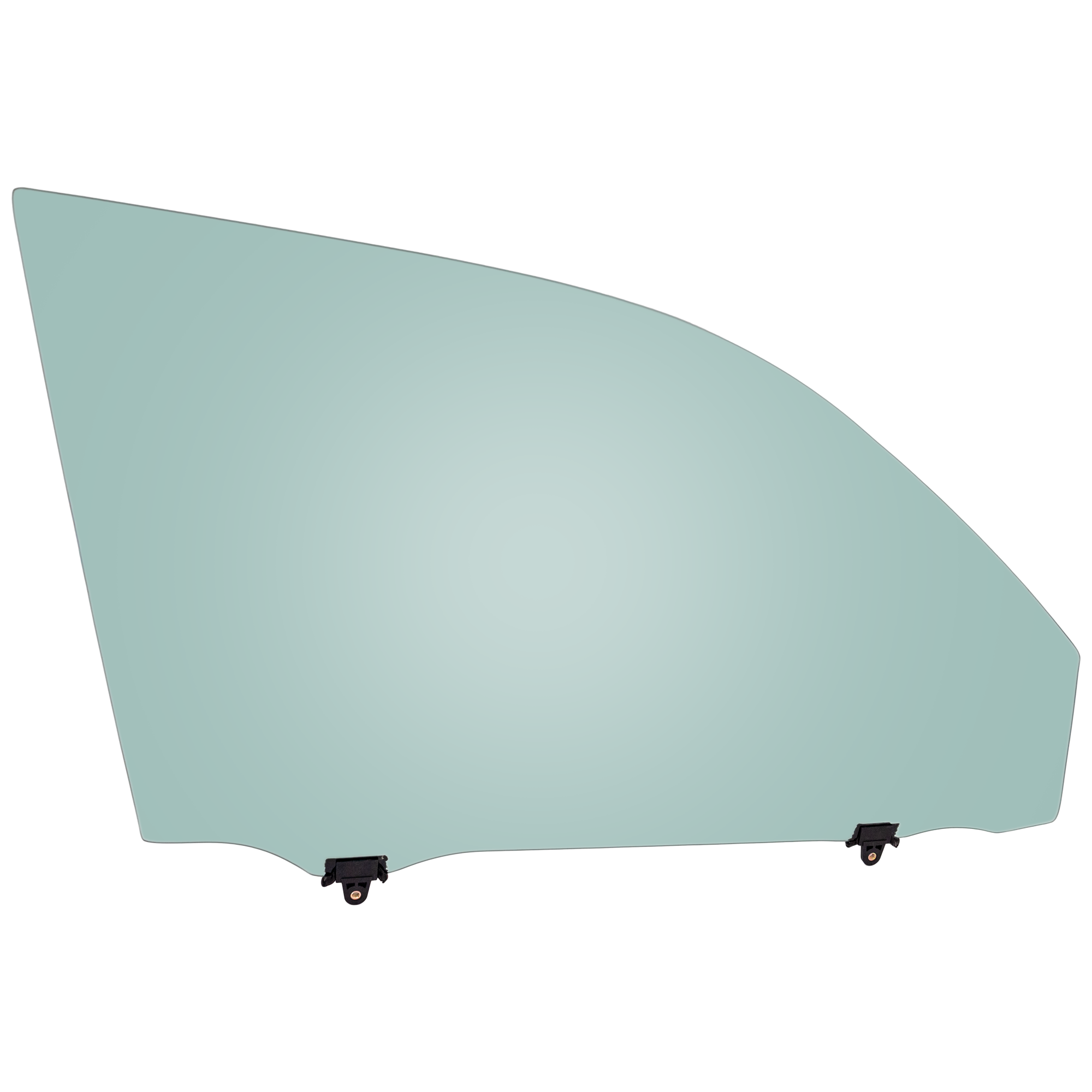 AM GX460-10-23 FRONT DOOR GLASS RH Green Tint Non Acoustic w Solar Clip SKU RL48010021 OEM 6810160620