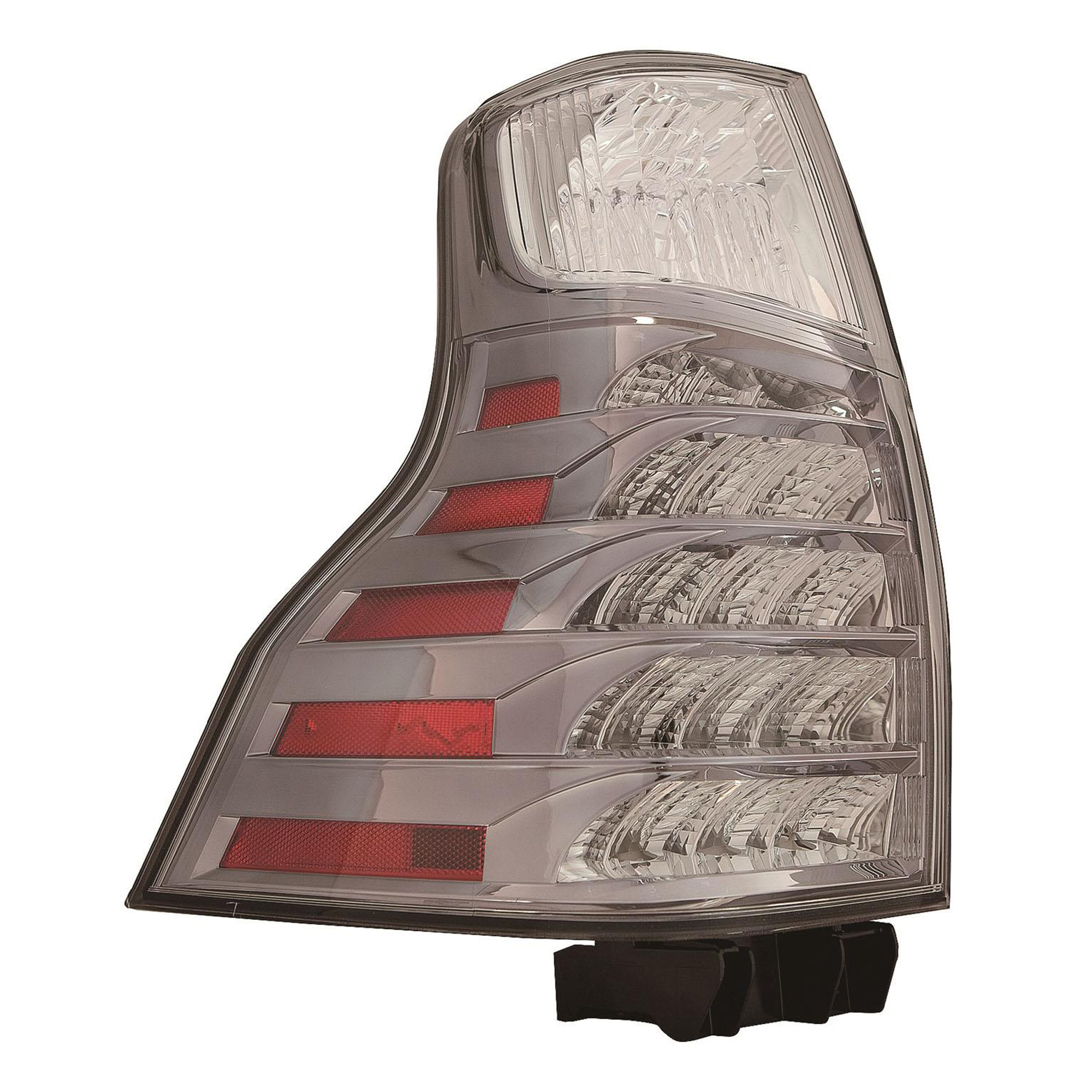 AM GX460-14-23 TAIL LAMP LH Lens and Housing Halogen LED w o Black Insert CAPA SKU RL73010068UQ Partslink LX2818116C OEM 8156160B11