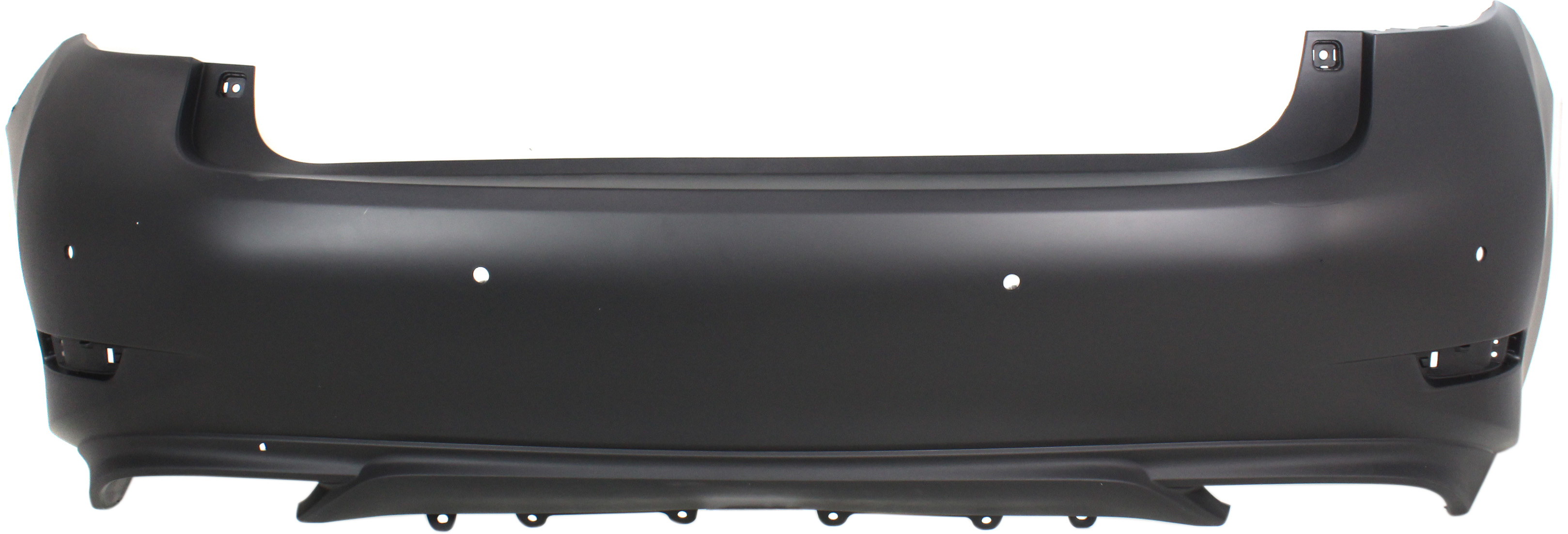 AM ES350-16-18 REAR BUMPER COVER Primed Japan Built w Parking Aid Sensor Holes SKU RL76010007P Partslink LX1100189 OEM 5215933950