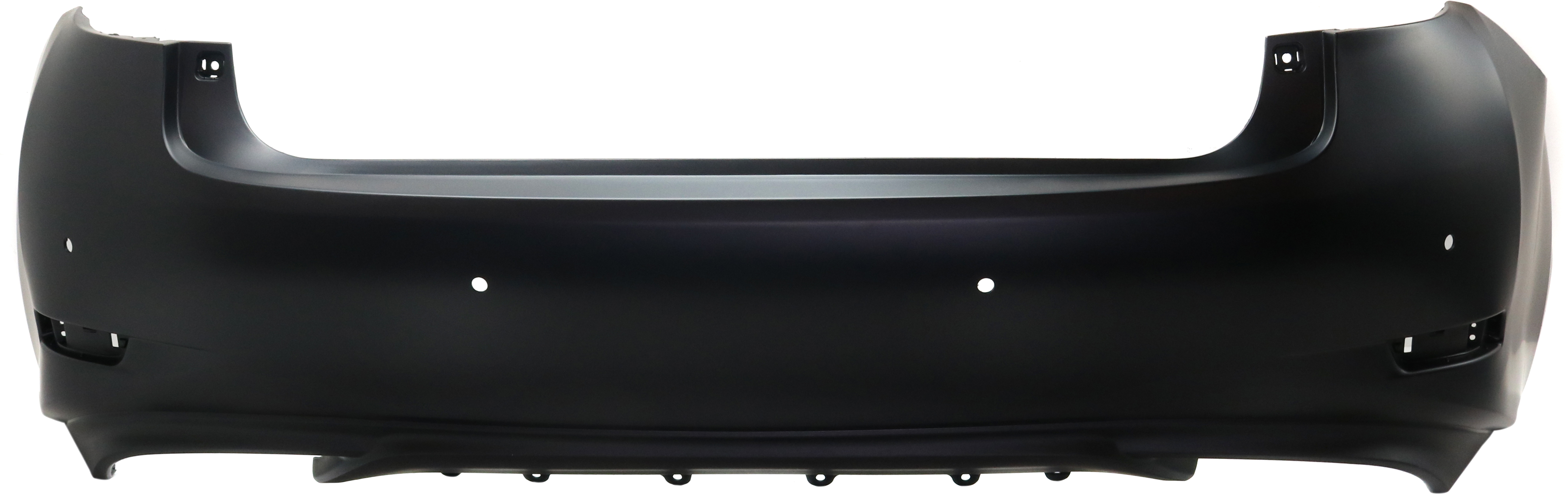 AM ES350-16-18 REAR BUMPER COVER Primed North America Built w Parking Aid Sensor Holes SKU RL76010014P Partslink LX1100197 OEM 521590A905
