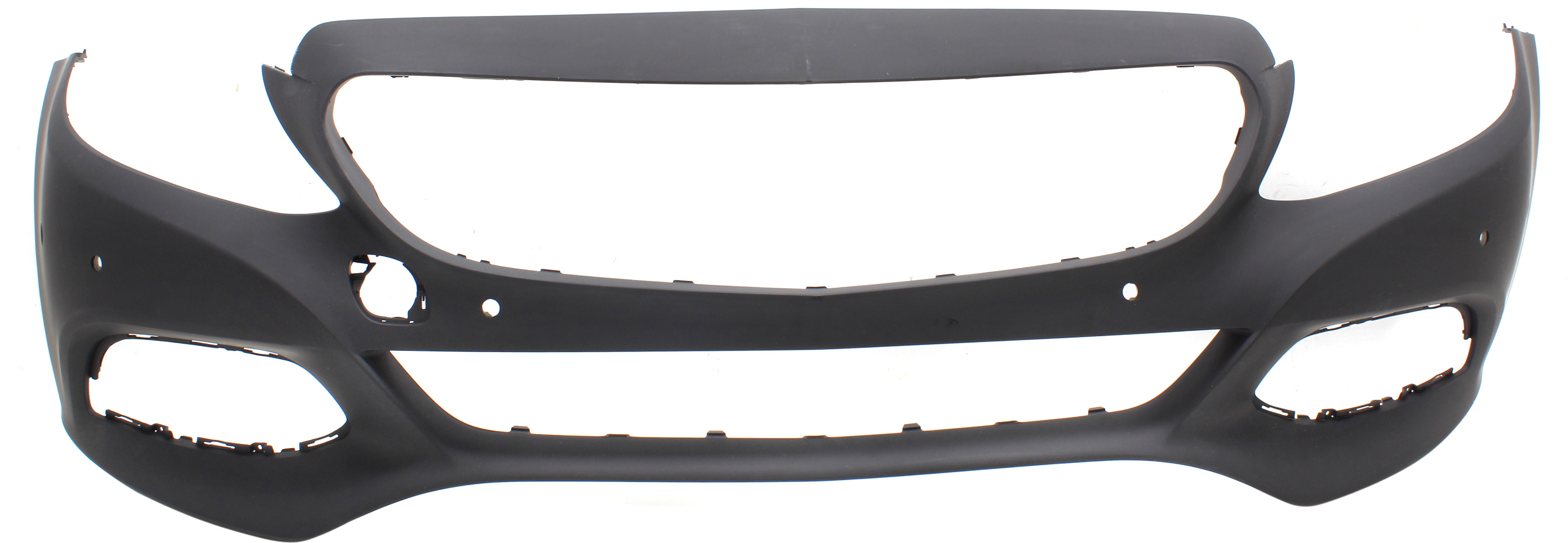 AM C300-15-18 FRONT BUMPER COVER Primed 17-18 Convertible Coupe Sedan w o Sport Luxury Pkg w Active Park Assist Sensor Holes w o Surround View CAPA SKU RM01030003PQ Partslink MB1000468C OEM 20588003409999