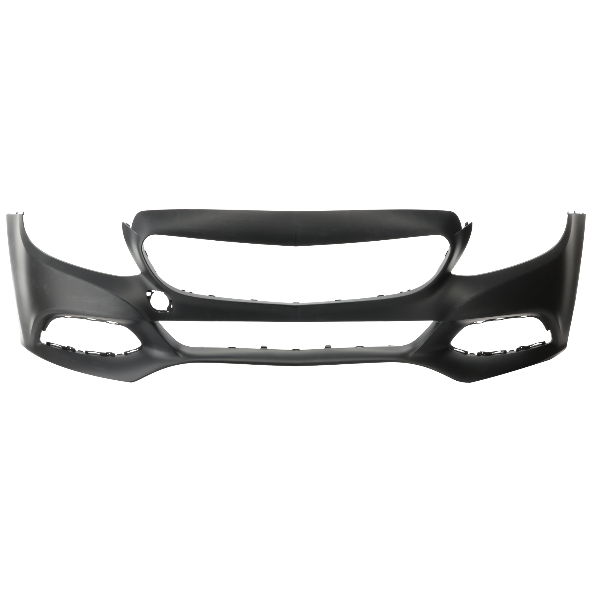 AM C300-15-18 FRONT BUMPER COVER Primed 17-18 Convertible Coupe Sedan w o AMG Styling Pkg Luxury Pkg w o Active Park Assist Sensor Holes Surround View SKU RM01030005P Partslink MB1000467 OEM 20588001409999