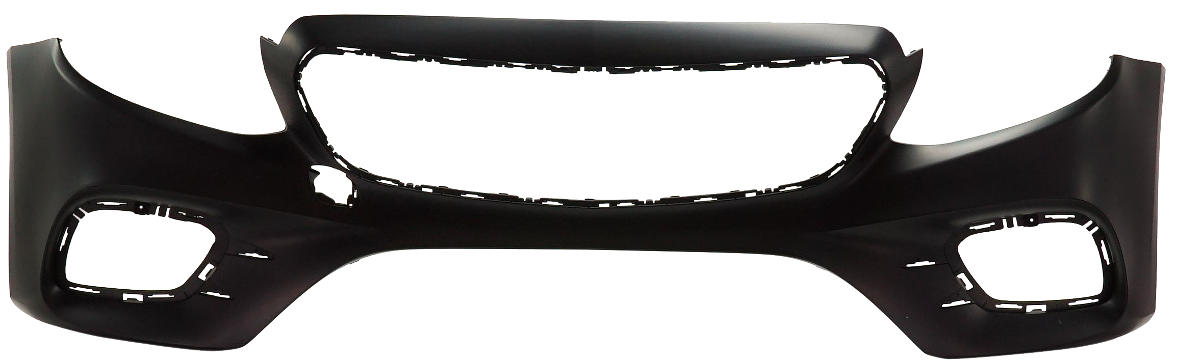 AM E CLASS 17-20 FRONT BUMPER COVER Primed w o Luxury Pkg w o Active Park Assist Sensor Holes Sedan Wagon CAPA SKU RM01030014PQ Partslink MB1000534C OEM 21388526009999