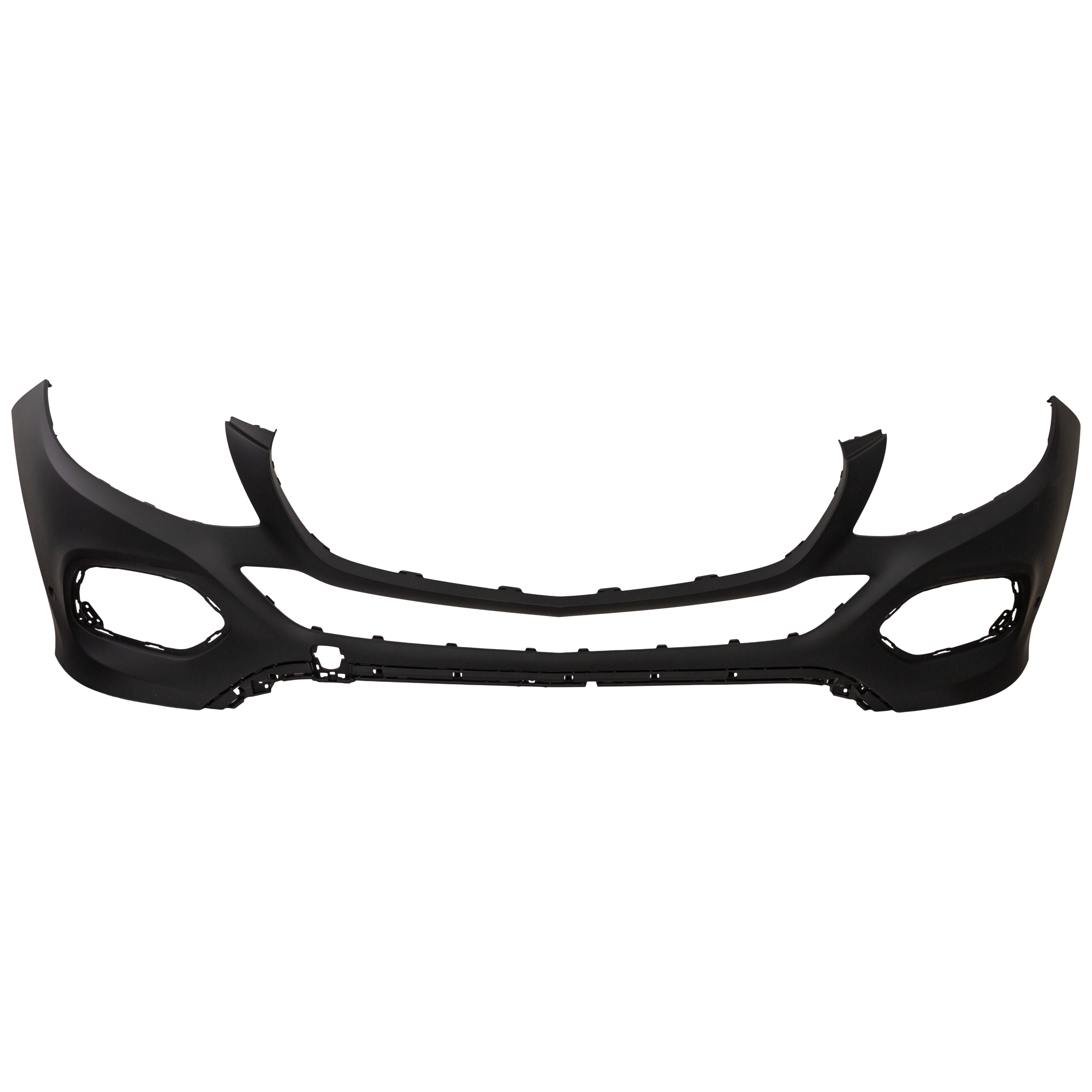 AM GLE CLASS 16-19 FRONT BUMPER COVER Primed w o AMG Styling Pkg w Active Park Assist Sensor Holes CAPA SKU RM01030023PQ Partslink MB1000496C OEM 1668859225649999-1668859225999