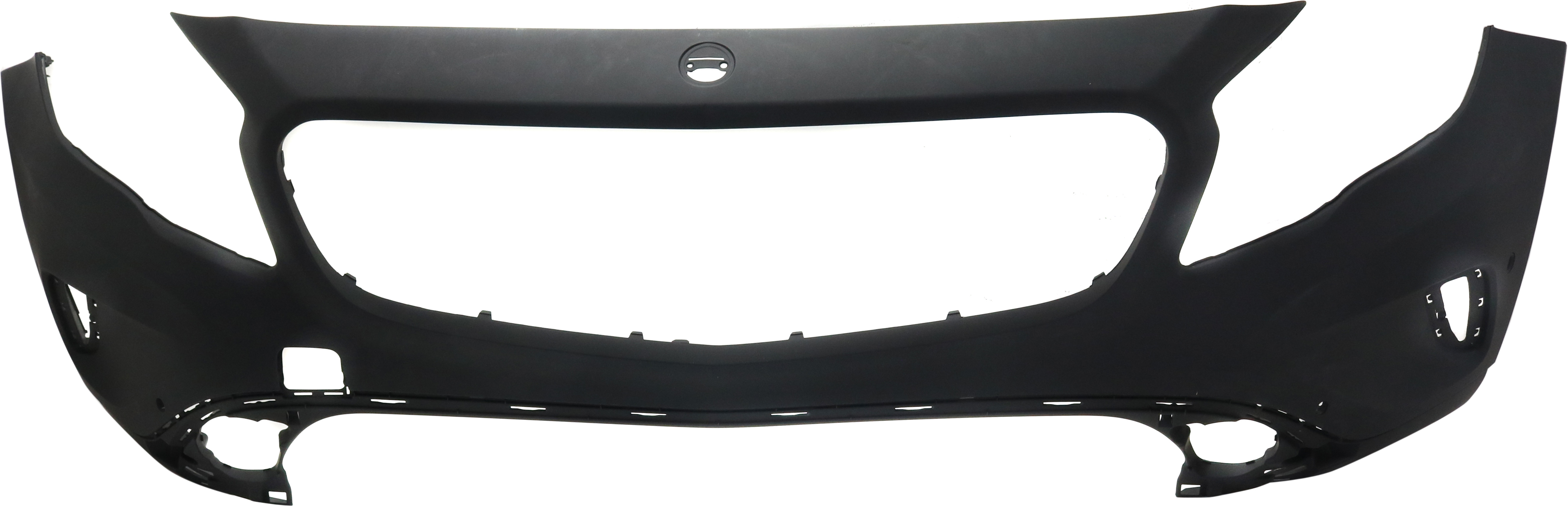 AM GLA250-15-17 FRONT BUMPER COVER Primed w o AMG Pkg w o HLW Holes w Parktronic Holes CAPA SKU RM01030026PQ Partslink MB1000459C OEM 15688009409999