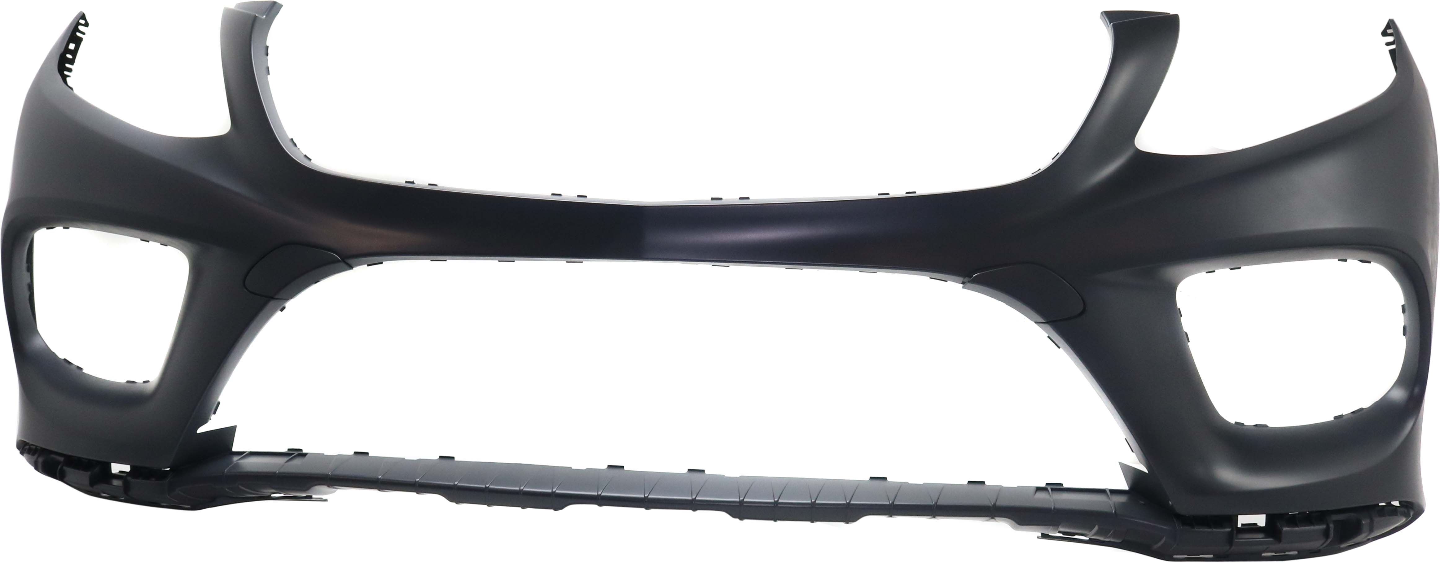 AM GLE300d 16-16 GLE350-16-18 FRONT BUMPER COVER Primed w AMG Package w o Active Park Assist Snsr Holes CAPA SKU RM01030045PQ Partslink MB1000497C OEM 16688515389999