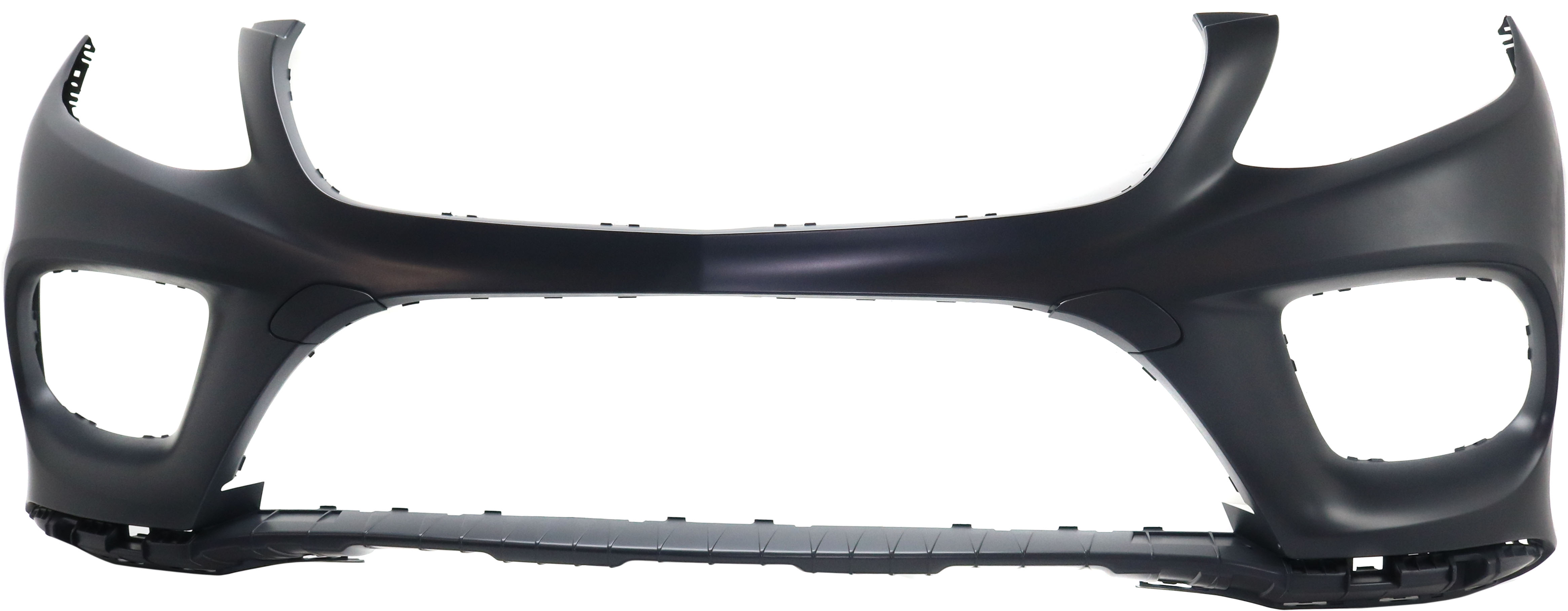 AM GLE300d 16-16 GLE350-16-18 FRONT BUMPER COVER Primed w AMG Package w o Active Park Assist Snsr Holes SKU RM01030045P Partslink MB1000497 OEM 16688515389999