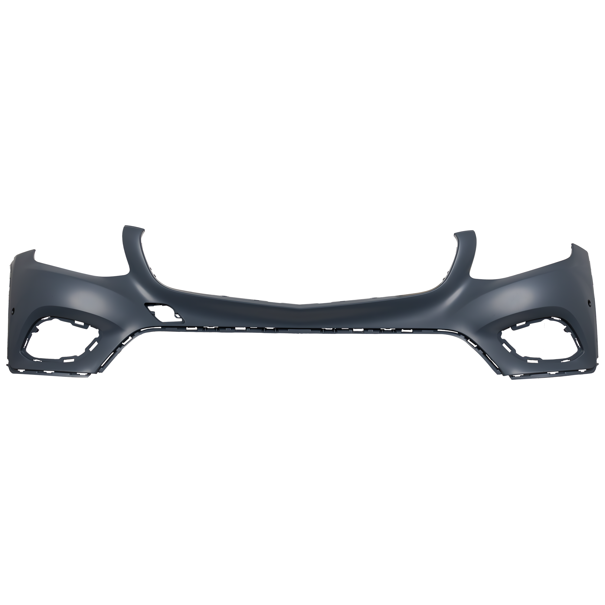 AM GLC300-16-19 FRONT BUMPER COVER Upper Primed w o AMG Package w Active Park Assist Sensor Holes SKU RM01030054P Partslink MB1000525 OEM 25388504259999