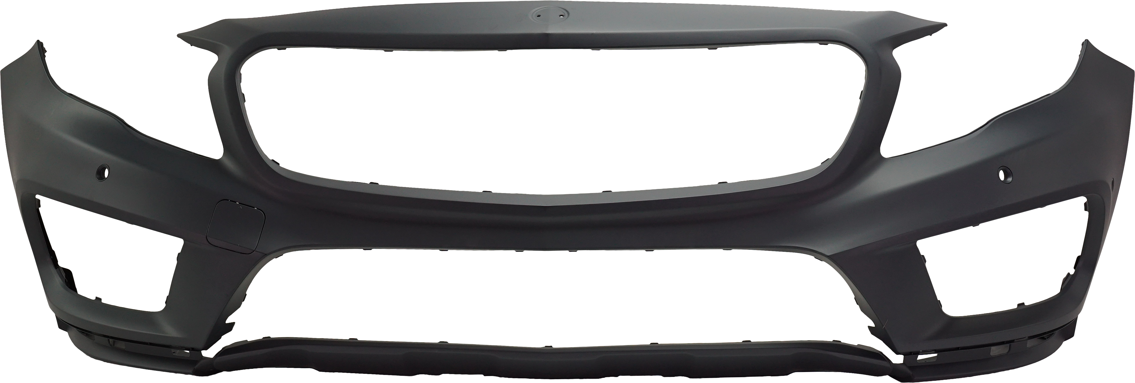 AM GLA CLASS 15-17 FRONT BUMPER COVER Primed w Parktronic Holes GLA250 w AMG Styling Package SKU RM01030070P Partslink MB1000457 OEM 15688036409999