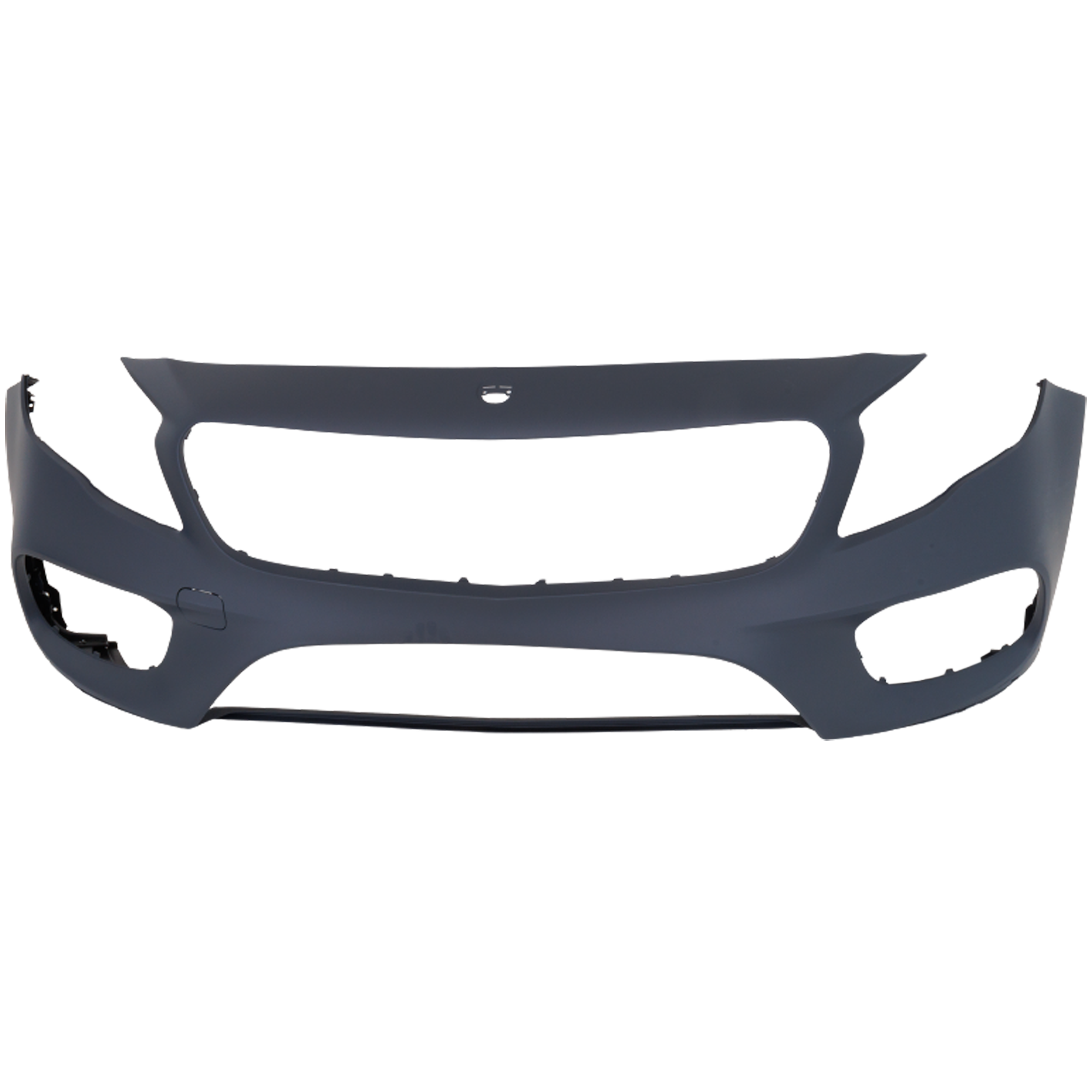 AM GLA250-18-20 FRONT BUMPER COVER Primed w AMG Styling Pkg. w o Parktronic w Front View Camera SKU RM01030075P Partslink MB1000580 OEM 15688096019999