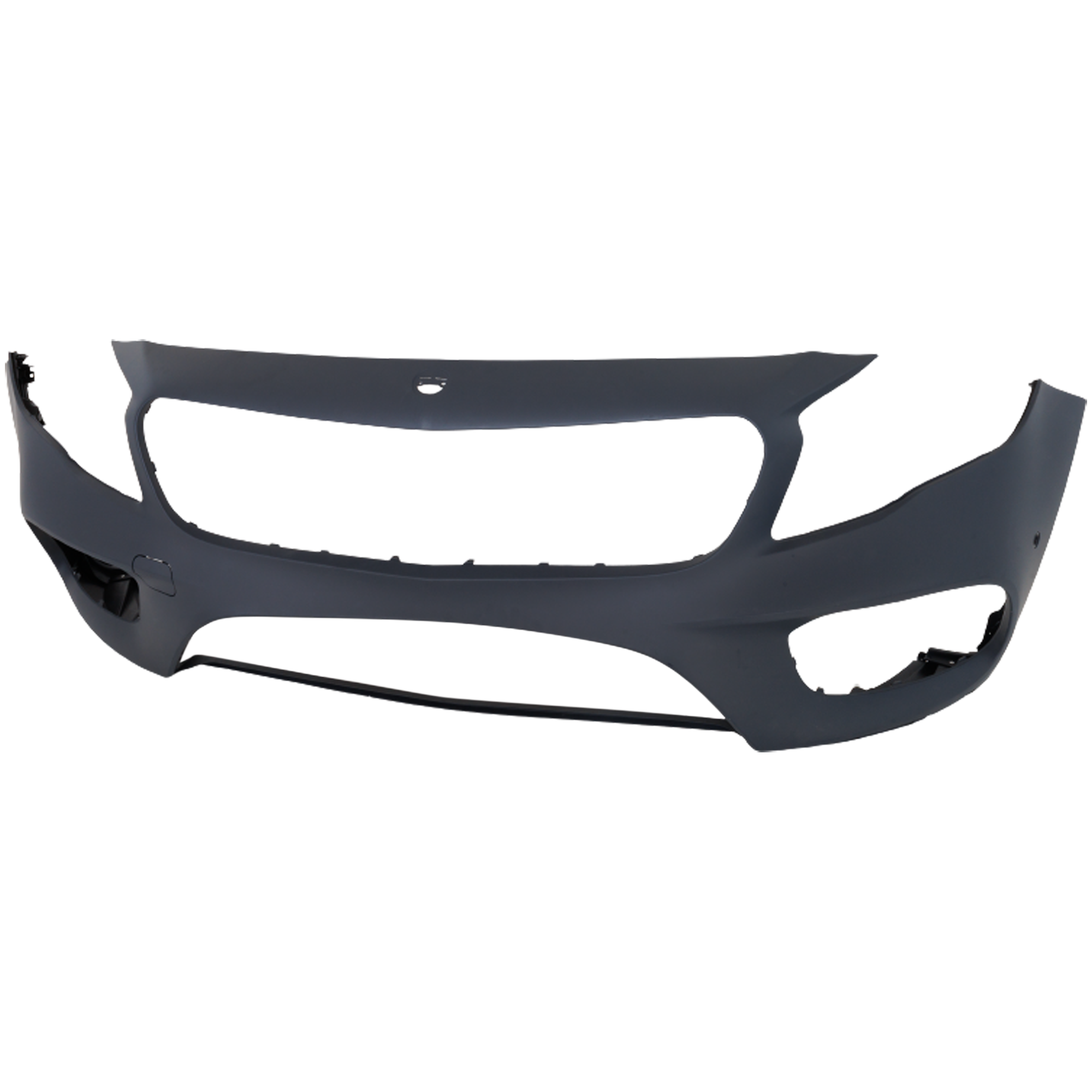 AM GLA250-18-20 FRONT BUMPER COVER Primed w AMG Styling Pkg. w Parktronic Front View Camera SKU RM01030076P Partslink MB1000581 OEM 15688098019999
