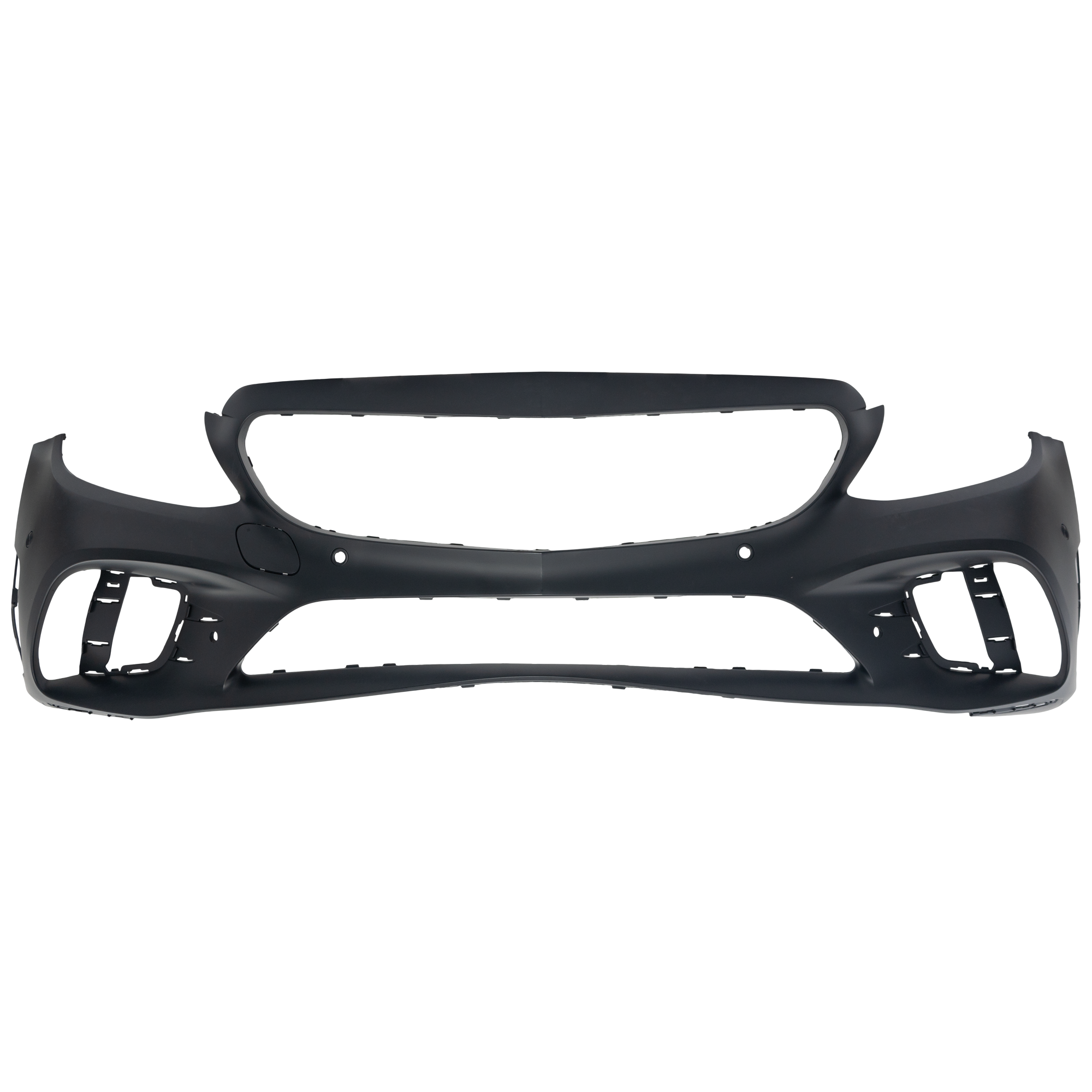 AM C300-19-23 FRONT BUMPER COVER Primed Convertible Coupe Sedan w AMG Styling Pkg w Active Park Assist Sensor and Camera Holes CAPA SKU RM01030081PQ Partslink MB1000575C OEM 20588025059999