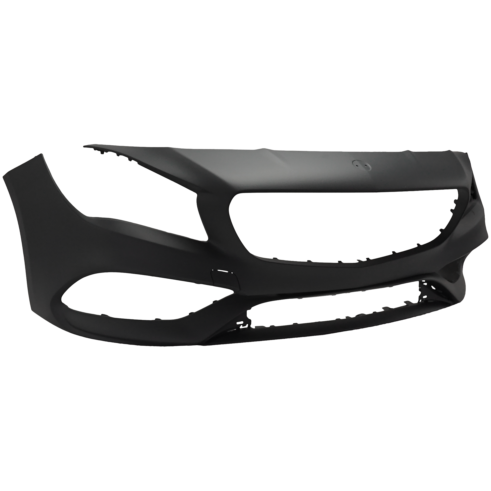 AM CLA250 CLA45 AMG 17-19 FRONT BUMPER COVER Primed Gray CLA250 w AMG Styling Pkg w o Active Park Assist Sensor Holes CAPA SKU RM01030086PQ Partslink MB1000538C OEM 11788022019999