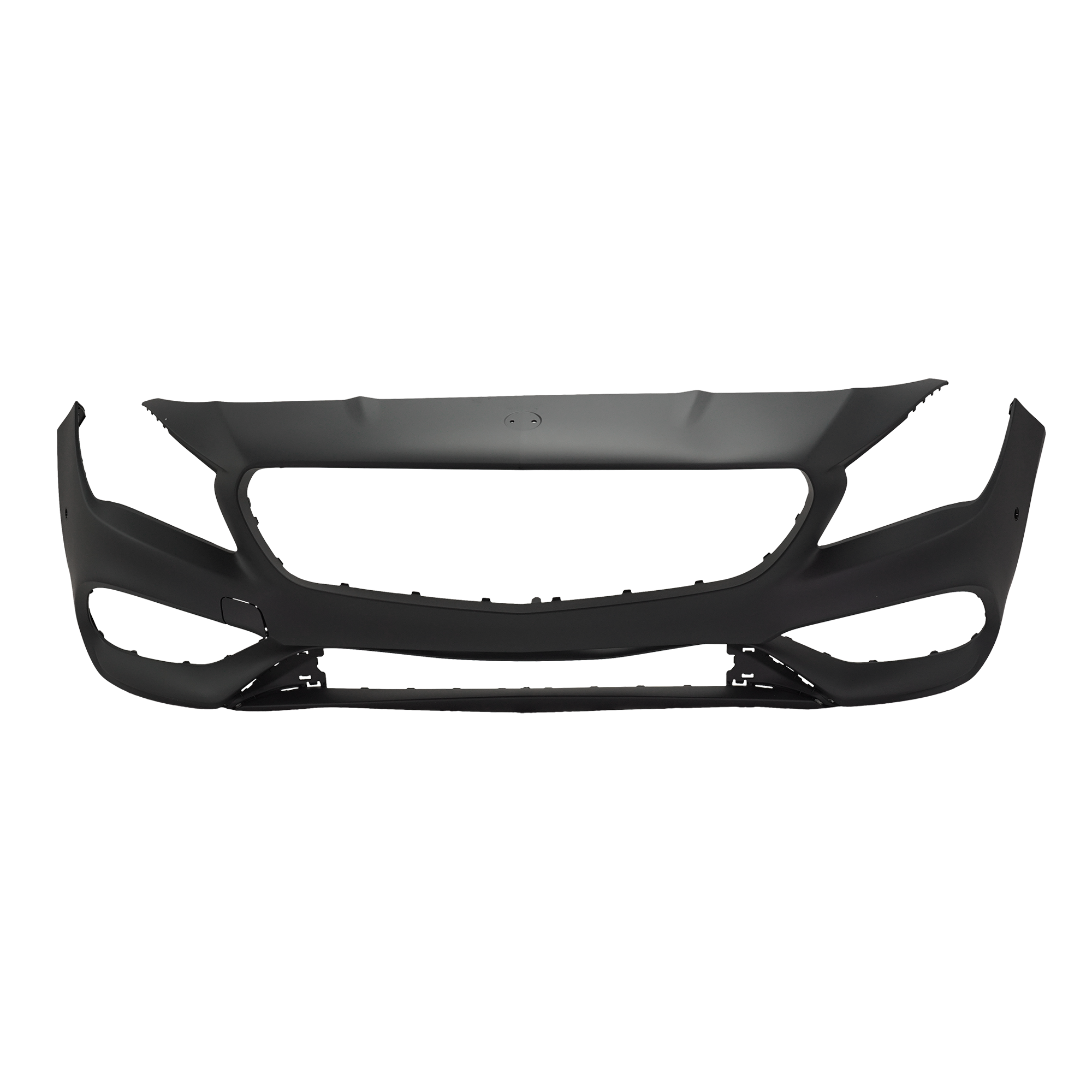 AM CLA45 AMG CLA250-17-19 FRONT BUMPER COVER Primed Gray CLA250 w AMG Styling Pkg w Active Park Assist Sensor Holes CAPA SKU RM01030087PQ Partslink MB1000539C OEM 11788023019999