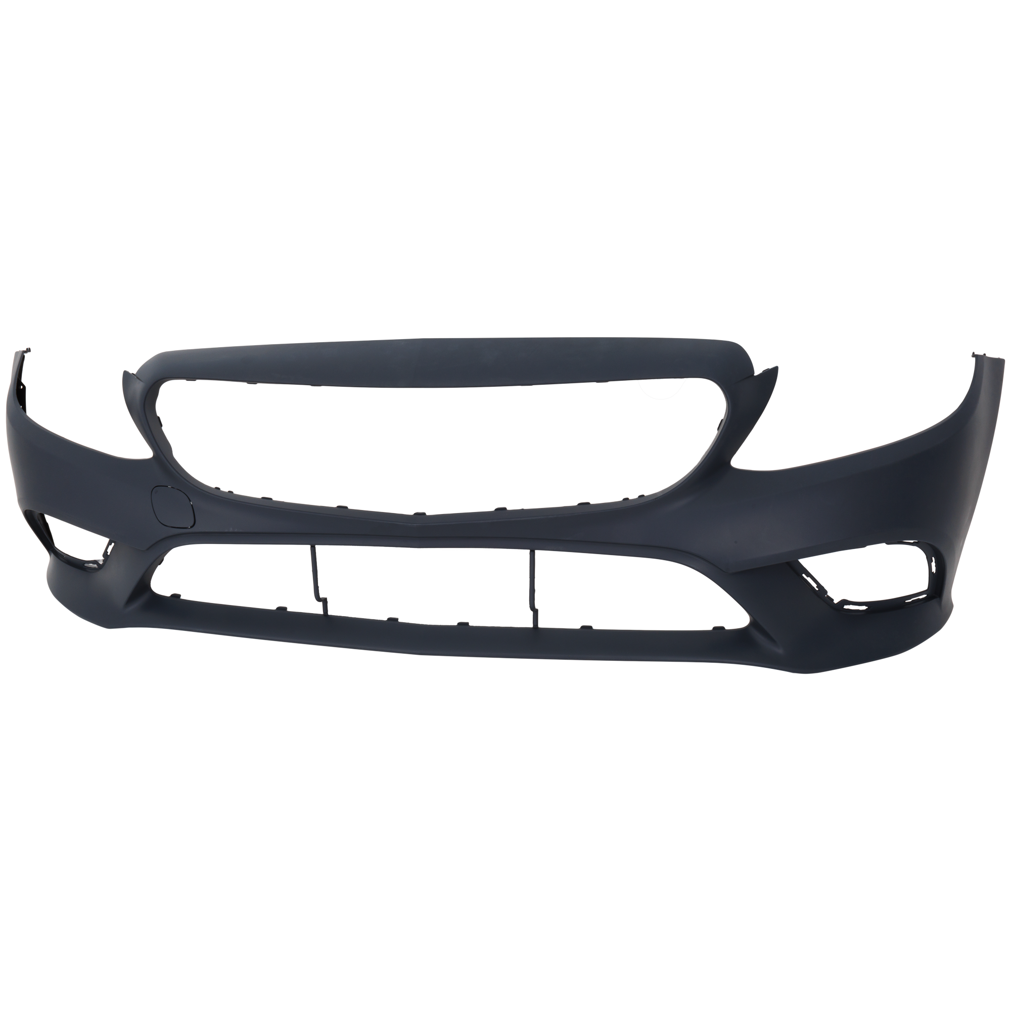 AM C300-19-23 FRONT BUMPER COVER Primed Convertible Coupe w o AMG Styling Pkg w o Active Park Assist Sensor and Camera Holes CAPA SKU RM01030090PQ Partslink MB1000593C OEM 20588089029999