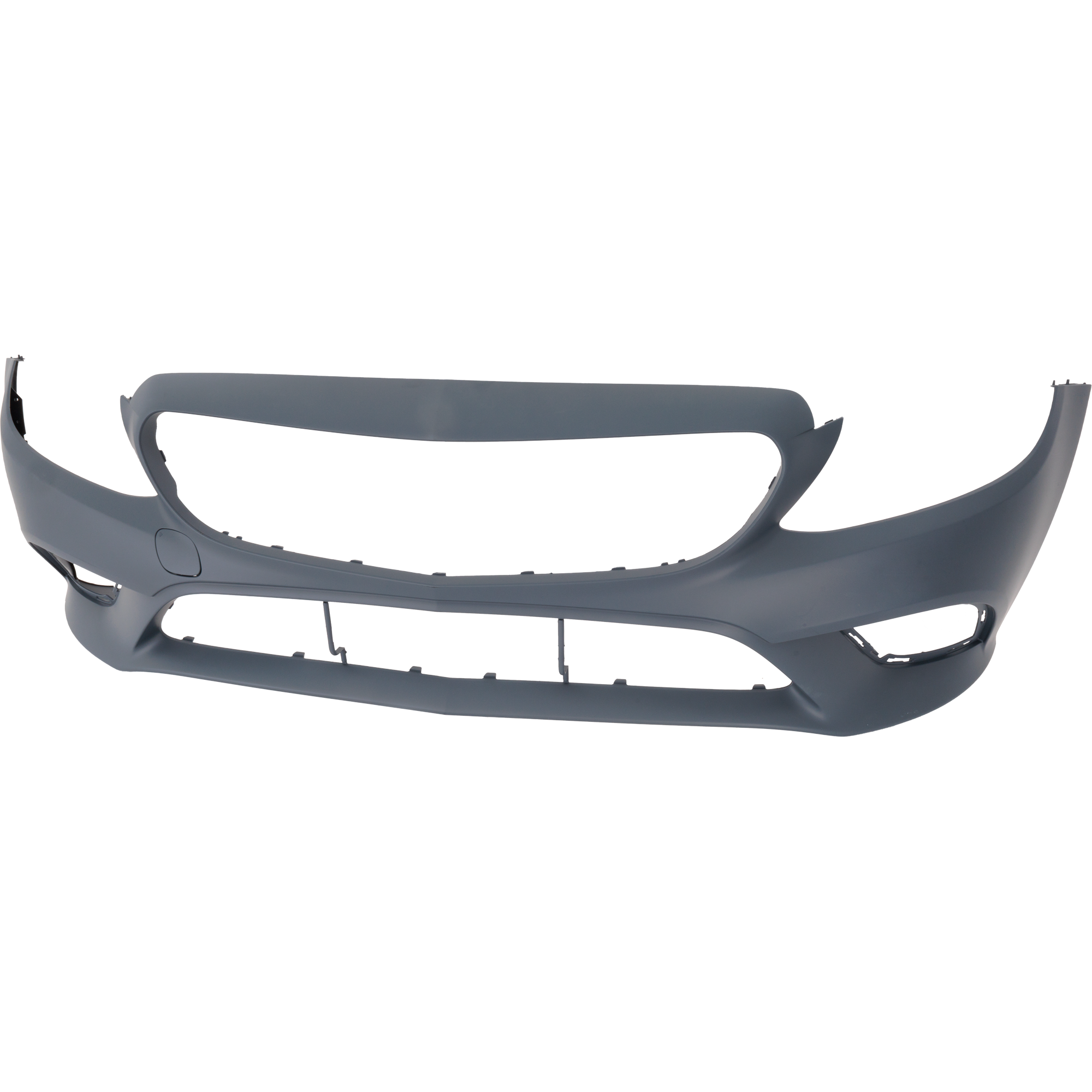 AM C300-19-22 FRONT BUMPER COVER Primed Convertible Coupe Sedan w o AMG Styling Pkg w o Active Park Assist Sensor Holes w Camera Hole CAPA SKU RM01030091PQ Partslink MB1000595C OEM 20588091029999