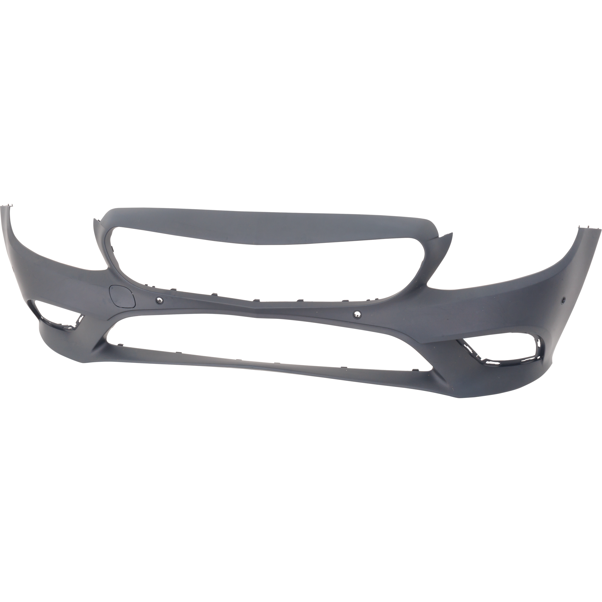 AM C300-19-22 FRONT BUMPER COVER Primed Convertible Coupe Sedan w o AMG Styling Pkg w Active Park Assist Sensor and Camera Holes CAPA SKU RM01030093PQ Partslink MB1000596C OEM 20588092029999
