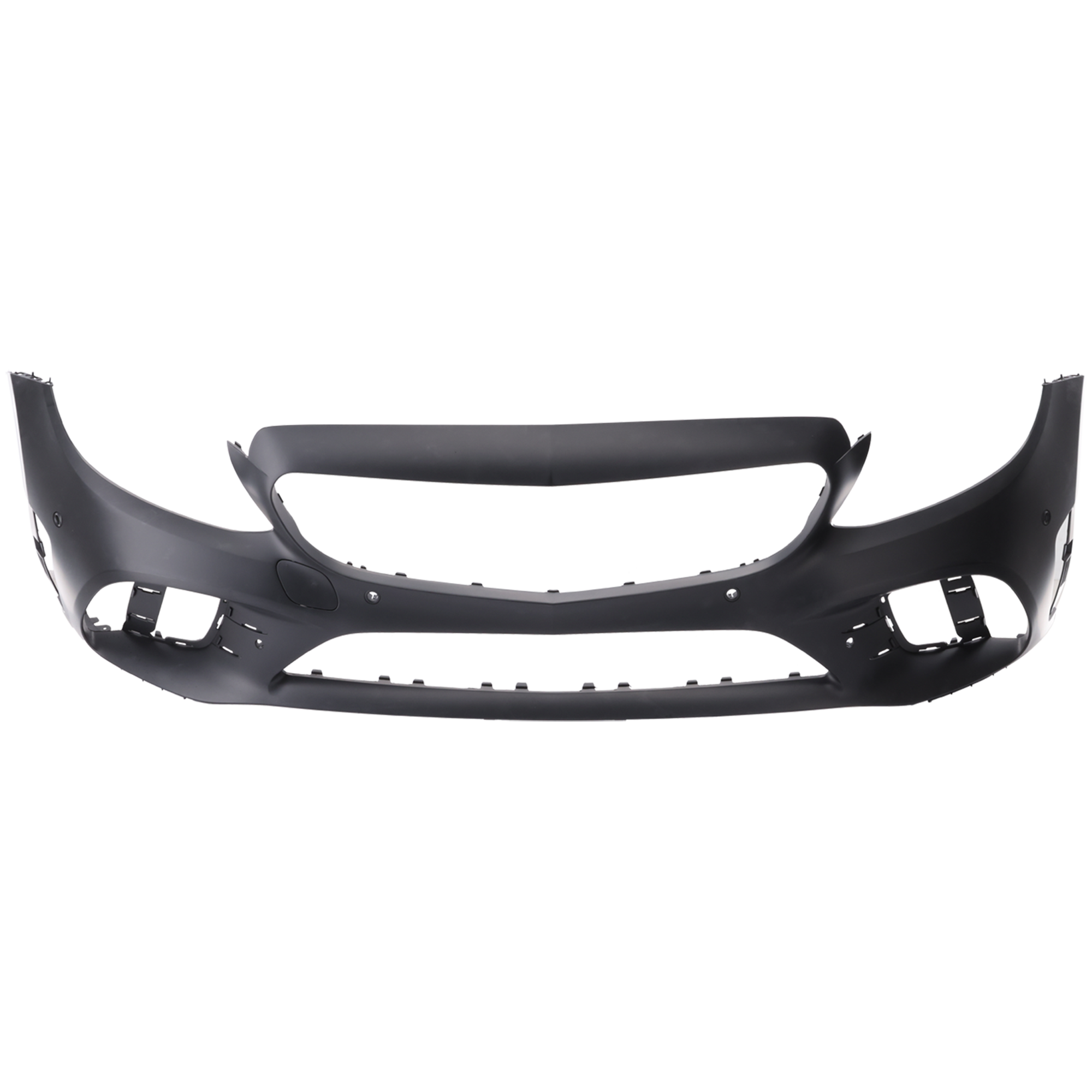 AM C300-19-22 FRONT BUMPER COVER Primed Convertible Coupe Sedan w AMG Styling Pkg w Active Park Assist Sensor Holes w o Camera Hole CAPA SKU RM01030094PQ Partslink MB1000573C OEM 20588023059999