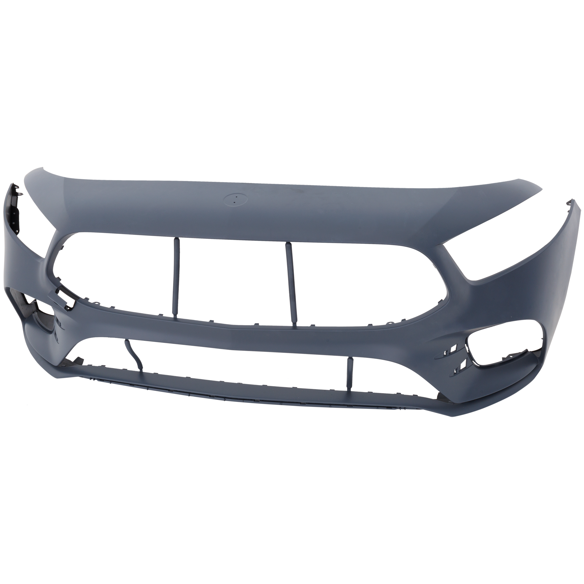 AM A SERIES 19-22 FRONT BUMPER COVER Primed w AMG Styling Pkg w o Active Park Assist Sensor Holes Excludes A35 AMG Model SKU RM01030102P Partslink MB1000602 OEM 1778802601649999-1778802601999
