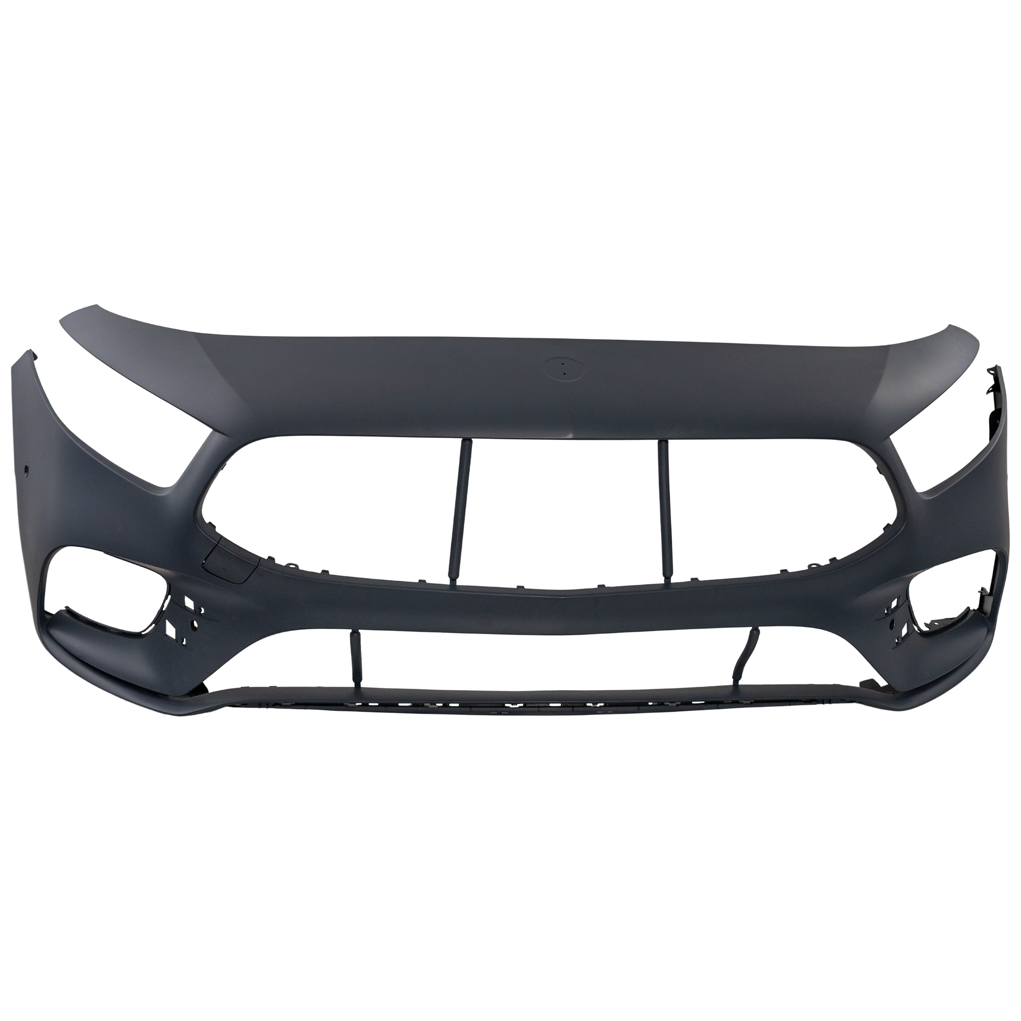 AM A SERIES 19-22 FRONT BUMPER COVER Primed w AMG Styling Package Camera Holes Active Park Assist Sensor Holes SKU RM01030105P Partslink MB1000604 OEM 17788006039999