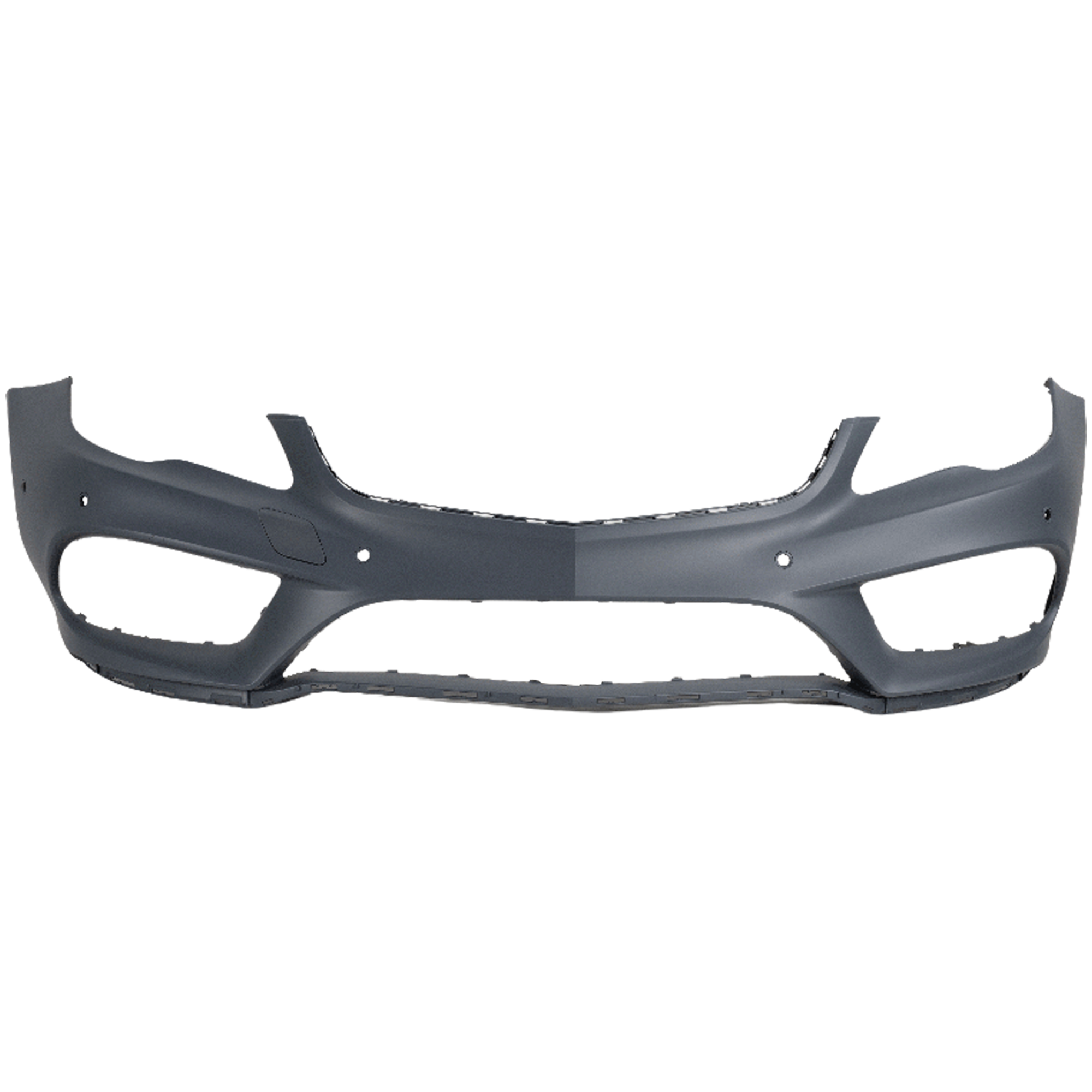 AM E CLASS 14-17 FRONT BUMPER COVER Primed w AMG Styling Pkg w Parktronic Holes Coupe Convertible SKU RM01030116P Partslink MB1000455 OEM 20788579259999