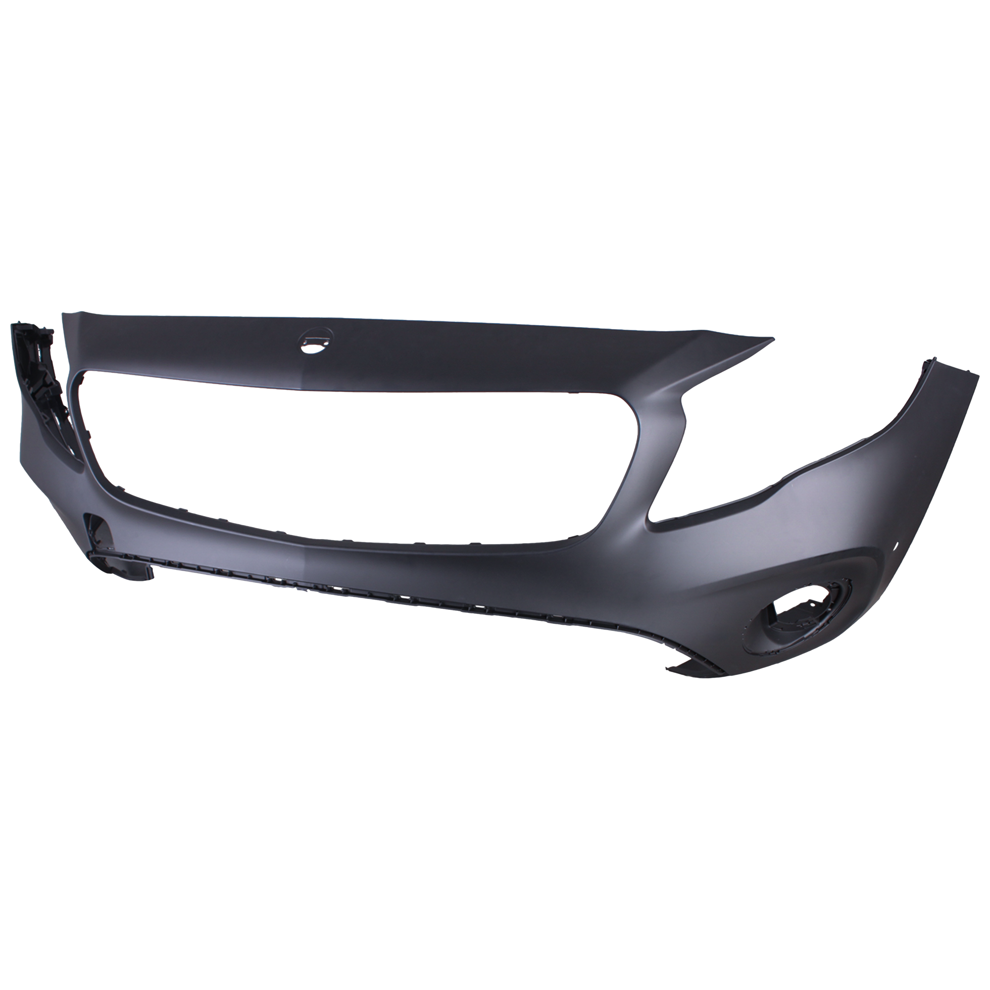 AM GLA CLASS 18-20 FRONT BUMPER COVER Primed Assembly w Parktronic Holes w o Camera Hole w o AMG Styling Package SKU RM01030119P Partslink MB1000600 OEM 15688038009999