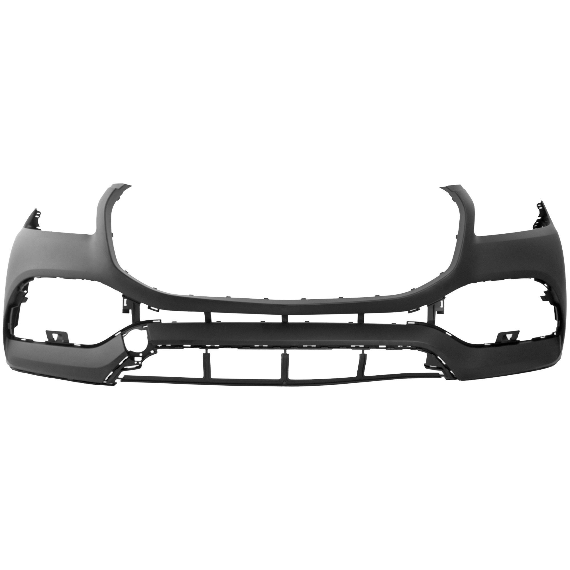 AM GLS450-20-22 FRONT BUMPER COVER Primed w o AMG Styling Package w o Parking Sensors w Tow Hook Hole CAPA SKU RM01030144PQ Partslink MB1000634C OEM 16788092009999