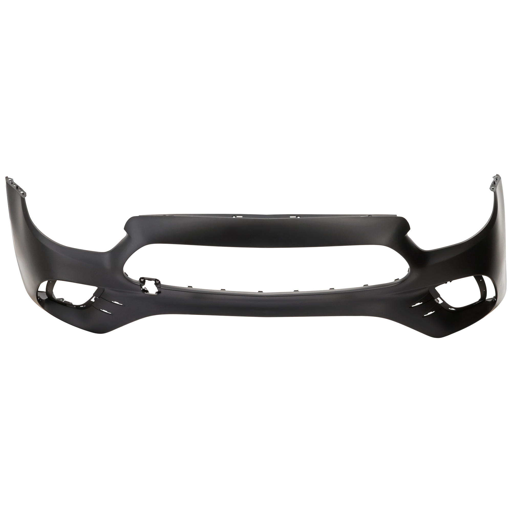 AM E350 E450-21-23 FRONT BUMPER COVER Primed w o Camera Hole and Active Park Assist Sensor Holes Sedan SKU RM01030150P Partslink MB1000642 OEM 21388578049999