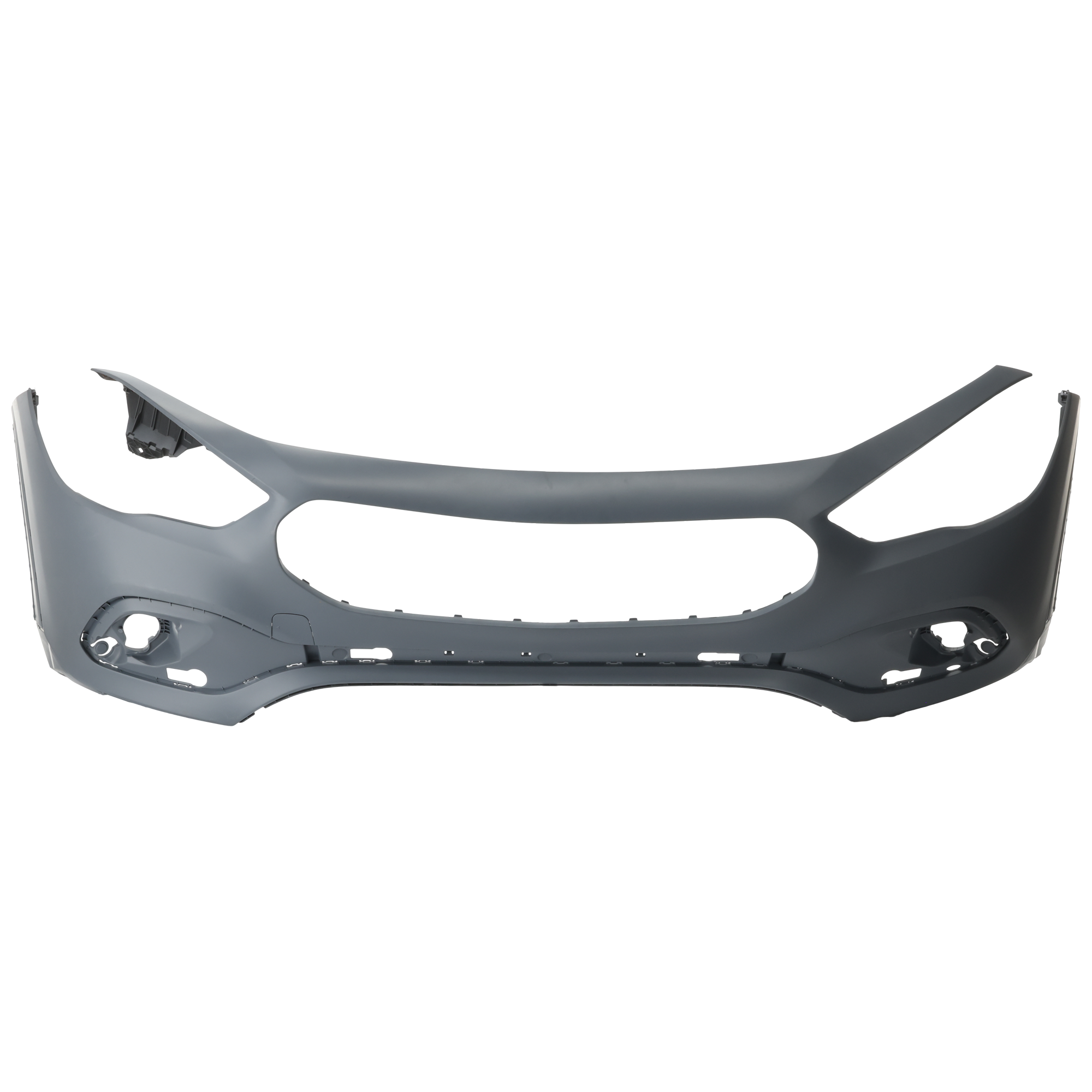 AM GLA250-21-23 FRONT BUMPER COVER Primed w o Active Park Assist Sensor Holes and AMG Package SKU RM01030186P Partslink MB1000644 OEM 24788034019999