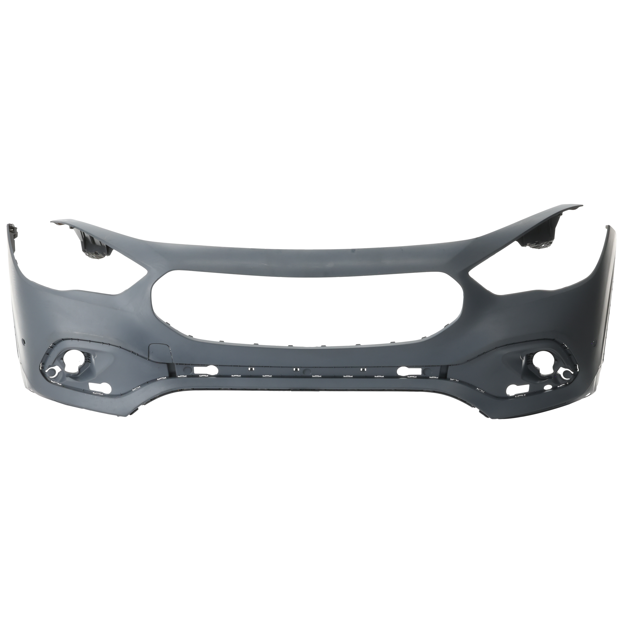 AM GLA250-21-23 FRONT BUMPER COVER Primed w Active Park Assist Sensor Holes w o AMG Package SKU RM01030187P Partslink MB1000645 OEM 24788035019999