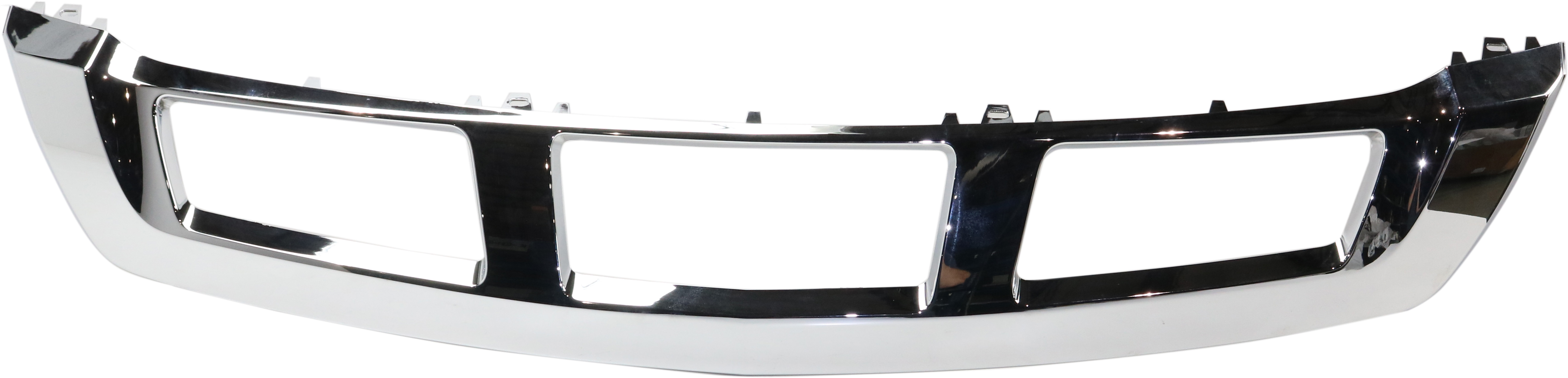 AM GL CLASS 13-16 FRONT BUMPER MOLDING Chrome w o AMG Pkg Exc. GL63 Model CAPA SKU RM01590001Q Partslink MB1044128C OEM 1668852825