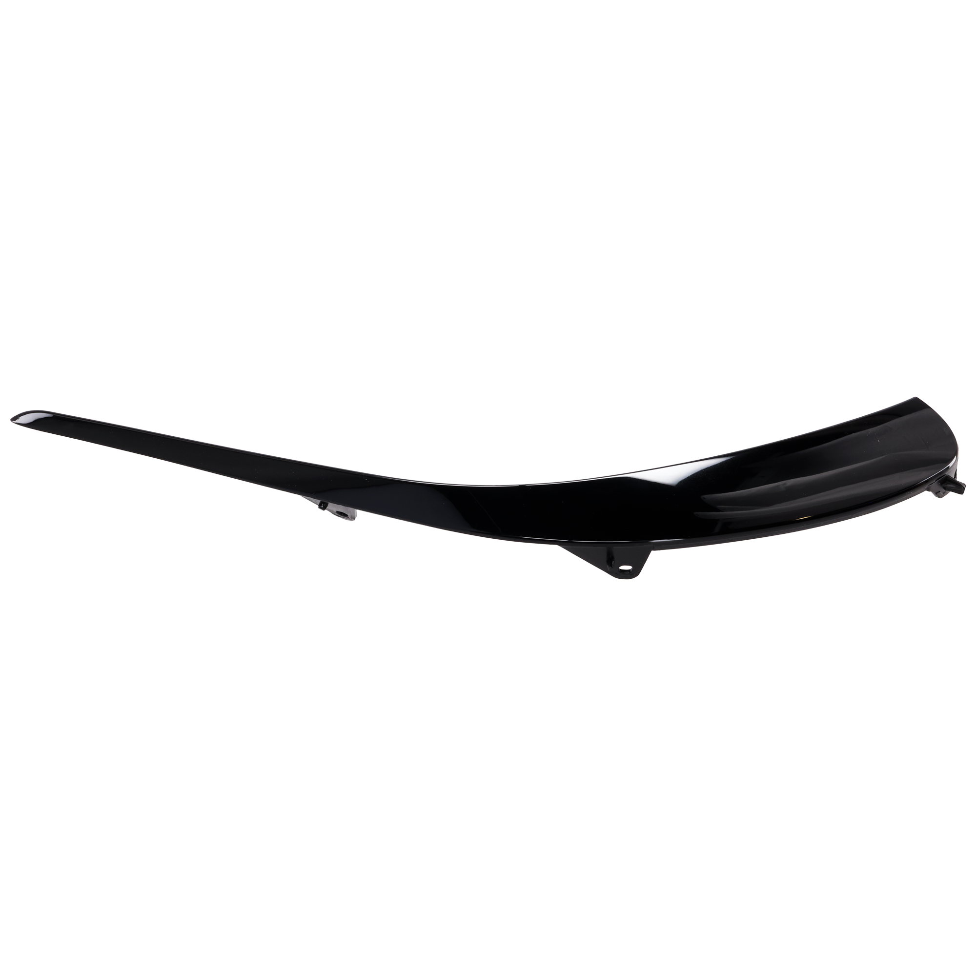 AM E53 AMG 21-23 FRONT BUMPER MOLDING RH Outer Trim Gloss Black SKU RM01590071 Partslink MB1047190 OEM 2138850205