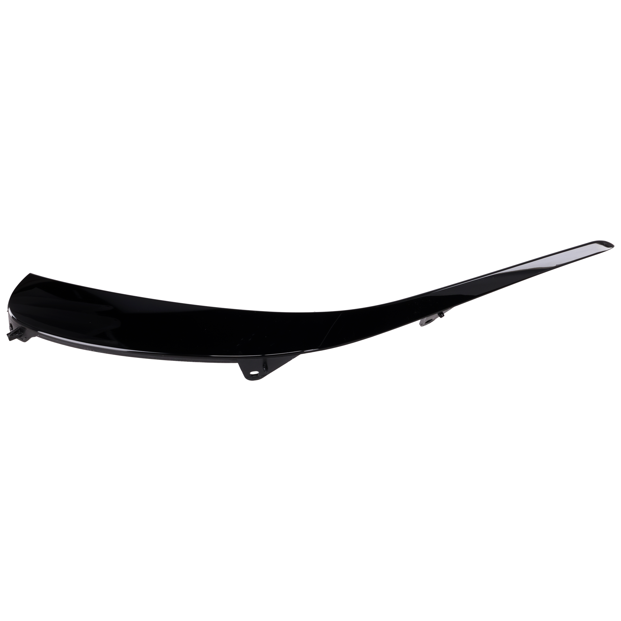 AM E53 AMG 21-23 FRONT BUMPER MOLDING LH Outer Trim Gloss Black SKU RM01590072 Partslink MB1046190 OEM 2138850105