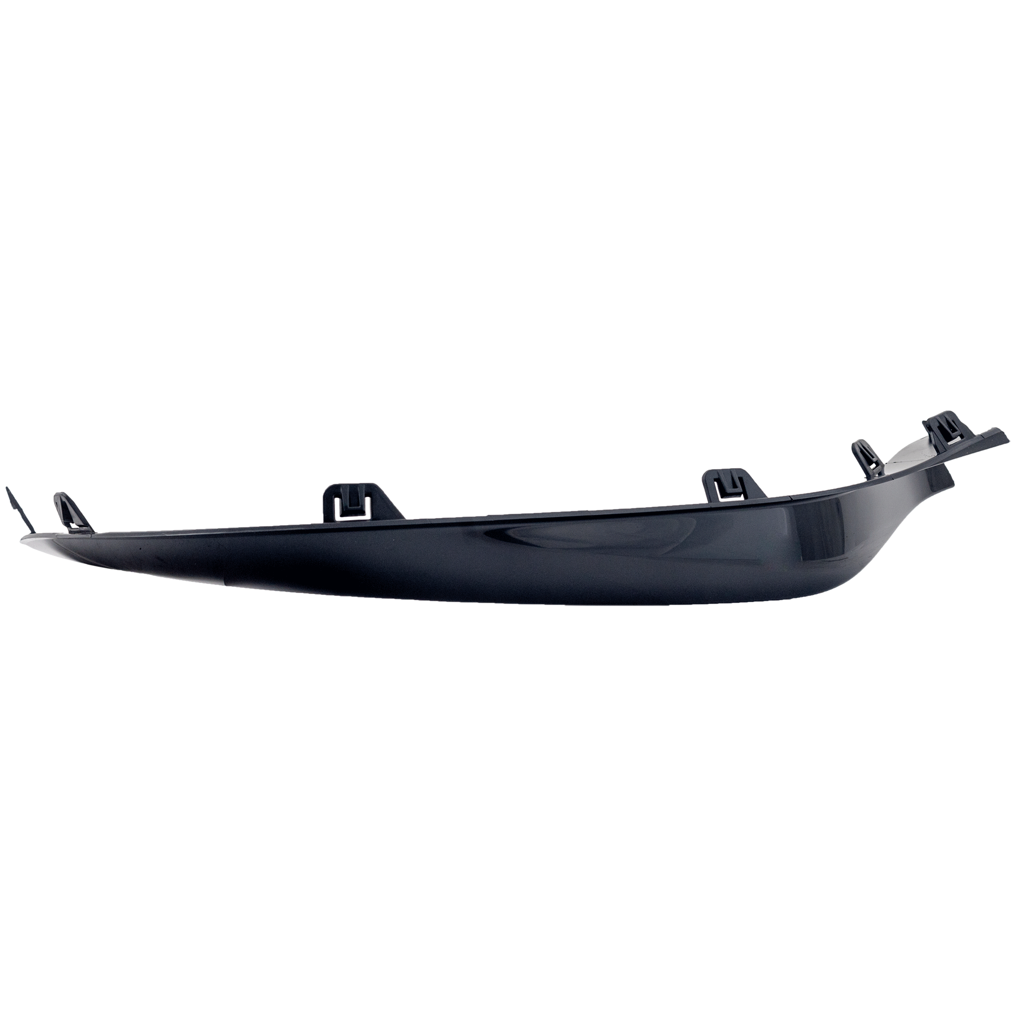 AM E63 AMG 21-23 FRONT BUMPER MOLDING RH Outer Gloss Black w AMG Package Sedan Wagon SKU RM01590085 Partslink MB1047197 OEM 2138852605