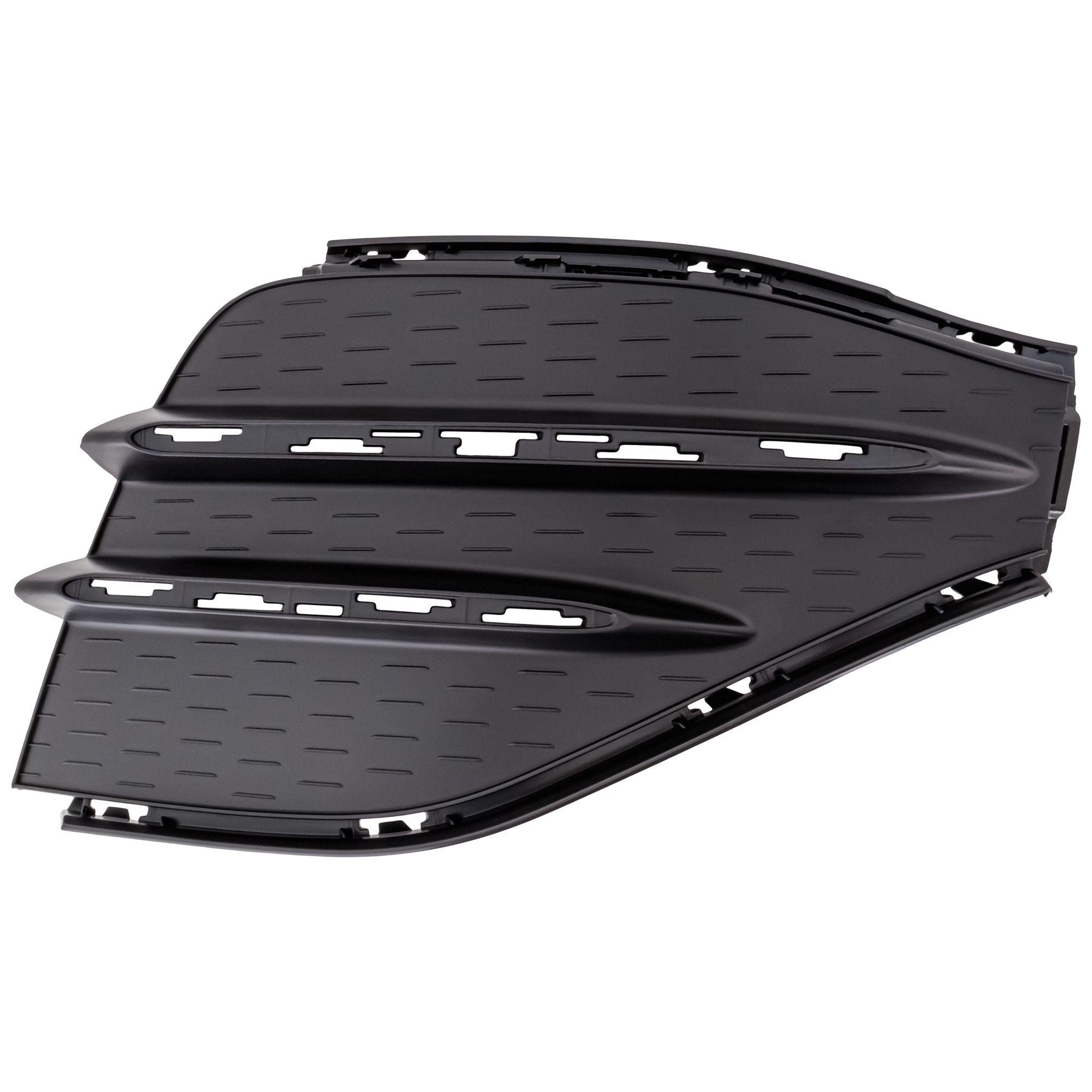 AM GLA CLASS 21-23 FRONT BUMPER MOLDING RH Outer Textured Black GLA250 w AMG Package SKU RM01590093 Partslink MB1039233 OEM 2478854005