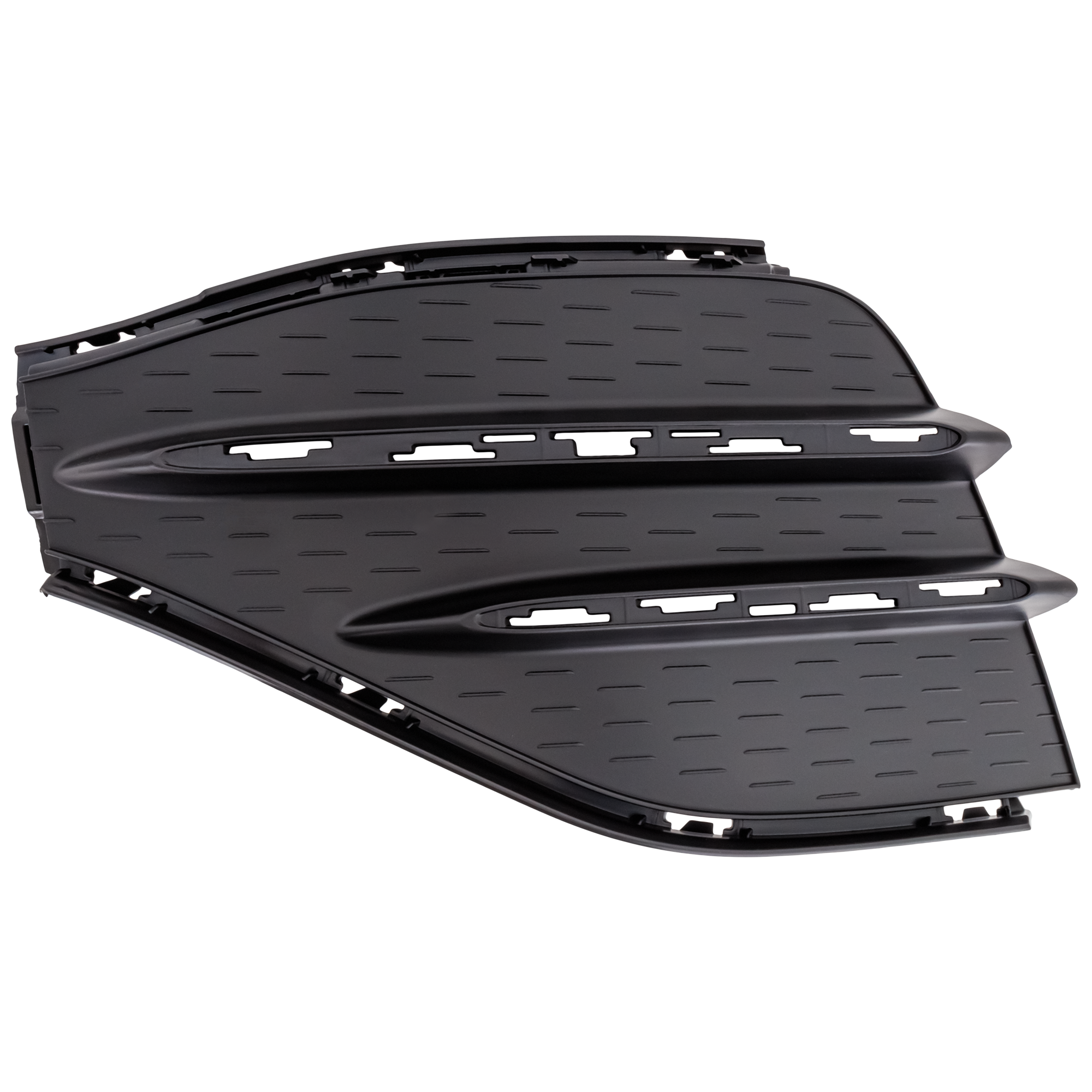 AM GLA CLASS 21-23 FRONT BUMPER MOLDING LH Outer Textured Black GLA250 w AMG Package SKU RM01590094 Partslink MB1038233 OEM 2478853805