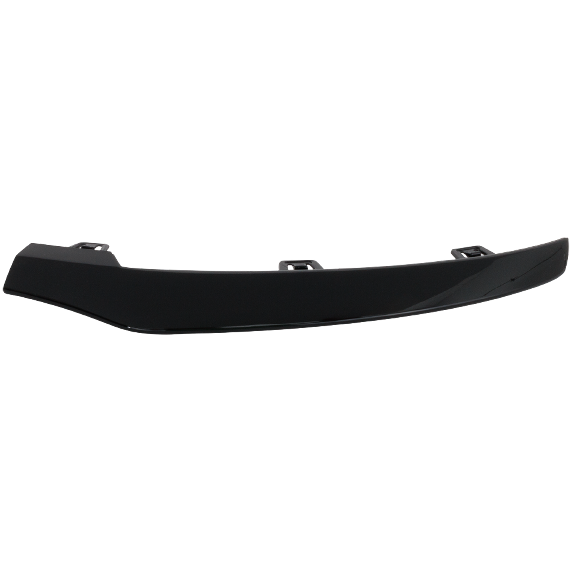 AM GLC43 GLC300-17-19 FRONT BUMPER MOLDING LH Outer Black Coupe w AMG Styling Package SKU RM01590102 Partslink MB1046199 OEM 2538855300
