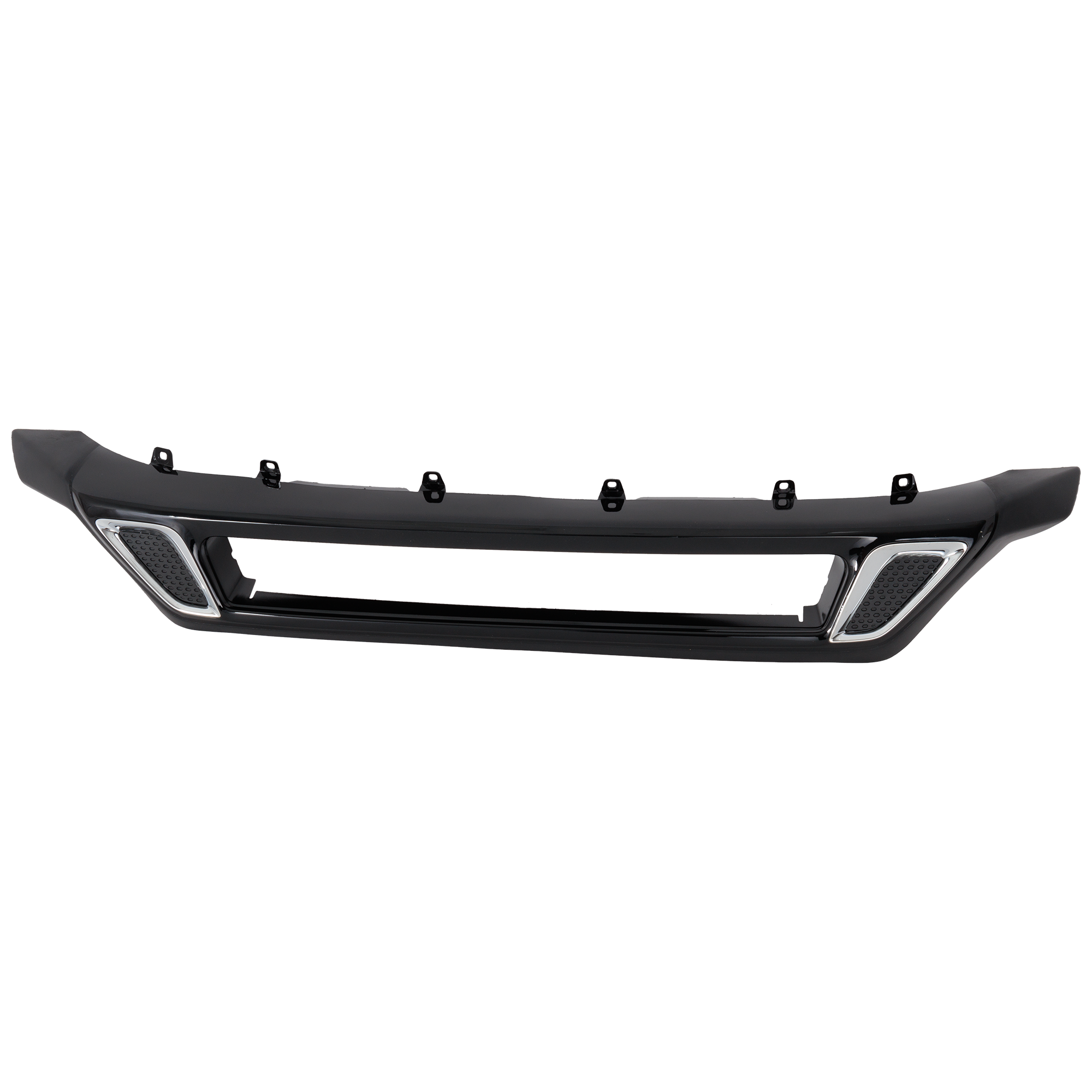 AM OUTLANDER 19-19 FRONT BUMPER MOLDING Cover Extension Painted Black SKU RM01590107 Partslink MI1095139 OEM 62026W071P