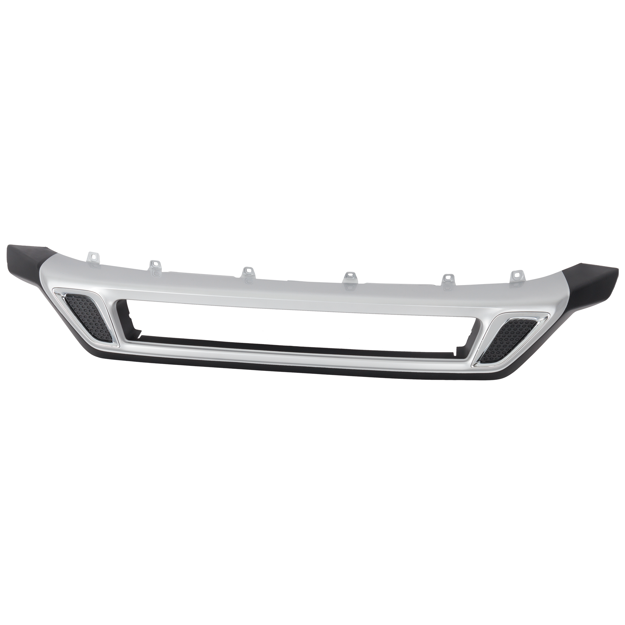 AM OUTLANDER 19-20 FRONT BUMPER MOLDING Cover Extension Painted Silver Gray CAPA SKU RM01590108Q Partslink MI1095140C OEM 62026W061P