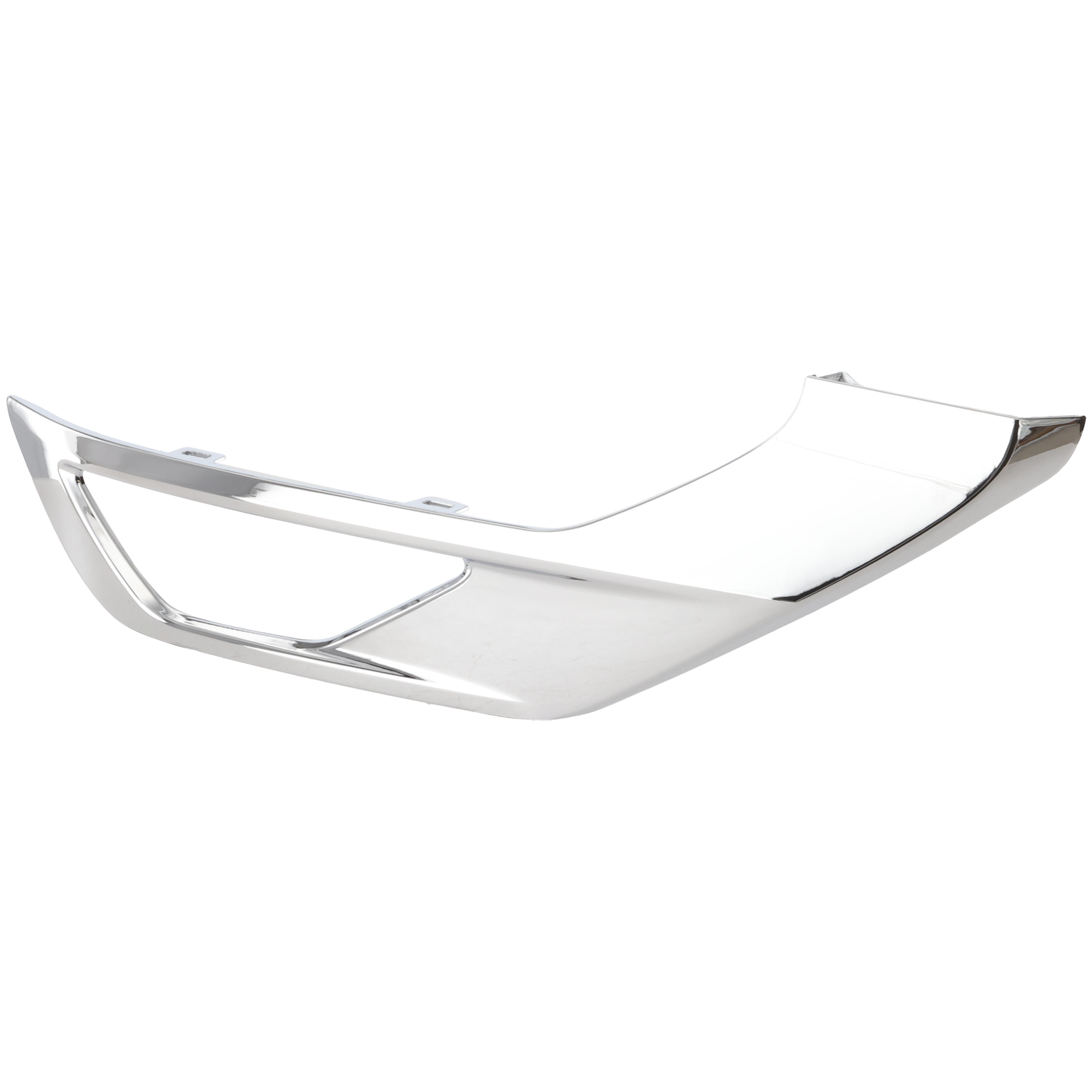 AM OUTLANDER 22-24 FRONT BUMPER MOLDING RH Lower Garnish Chrome SE SEL Models w Fog Light Holes SKU RM01590149 Partslink MI1039133 OEM 6407A274
