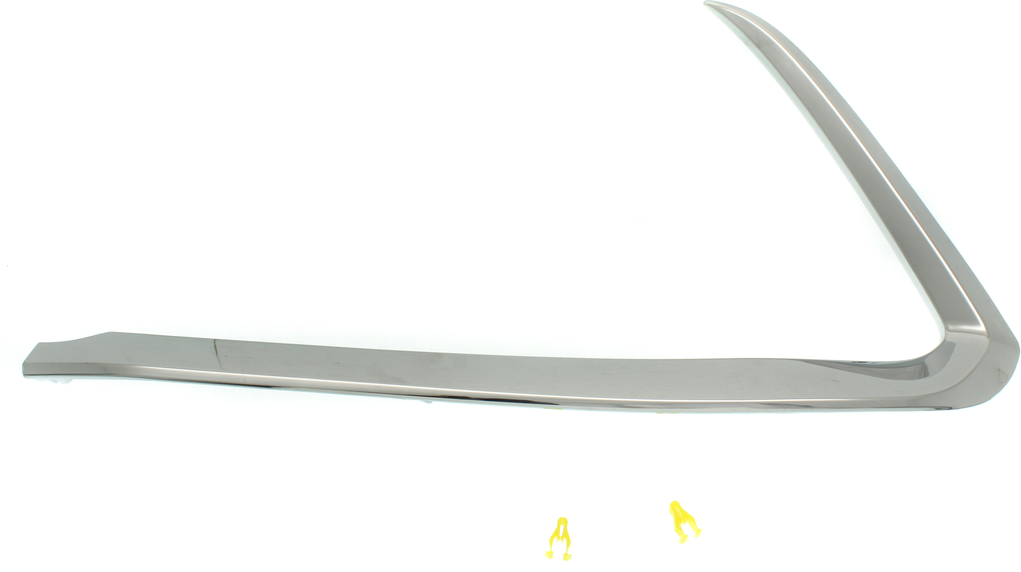 AM CX 9-16-23 FRONT BUMPER MOLDING LH Chrome SKU RM01610016 Partslink MA1046103 OEM TK5050130A