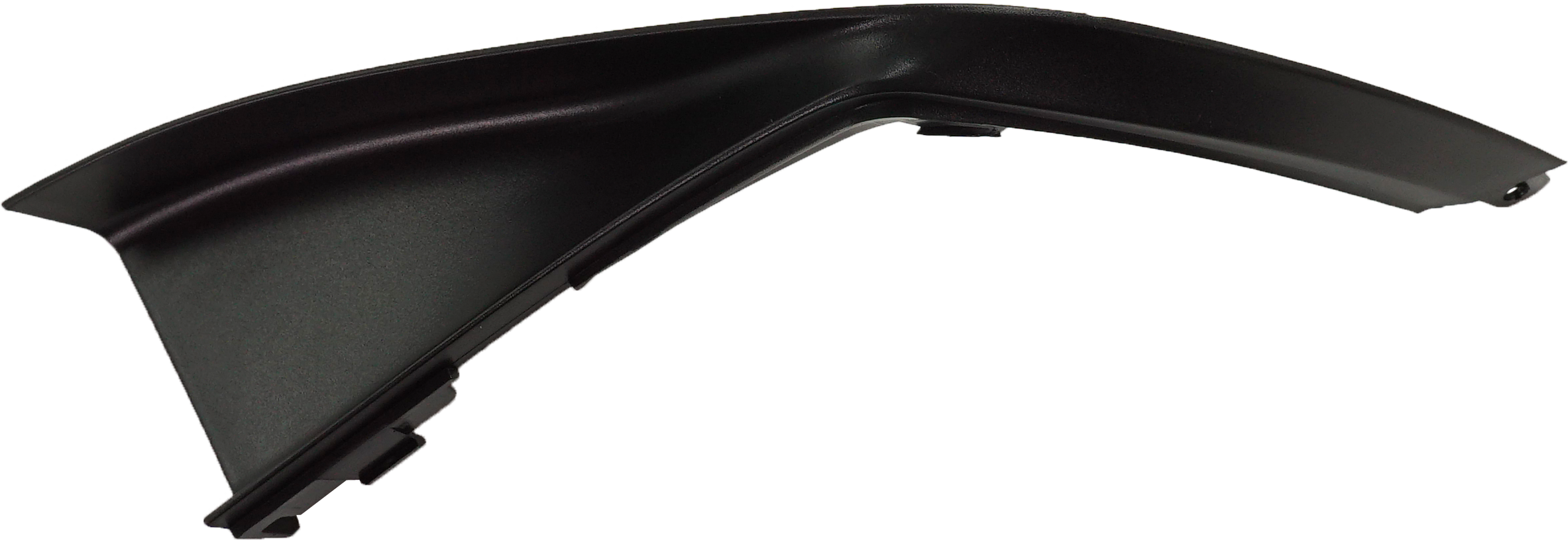 AM CLA CLASS 17-19 FRONT BUMPER MOLDING LH Textured Black CLA250 w AMG Styling Package SKU RM01610048 Partslink MB1038204 OEM 1768853500