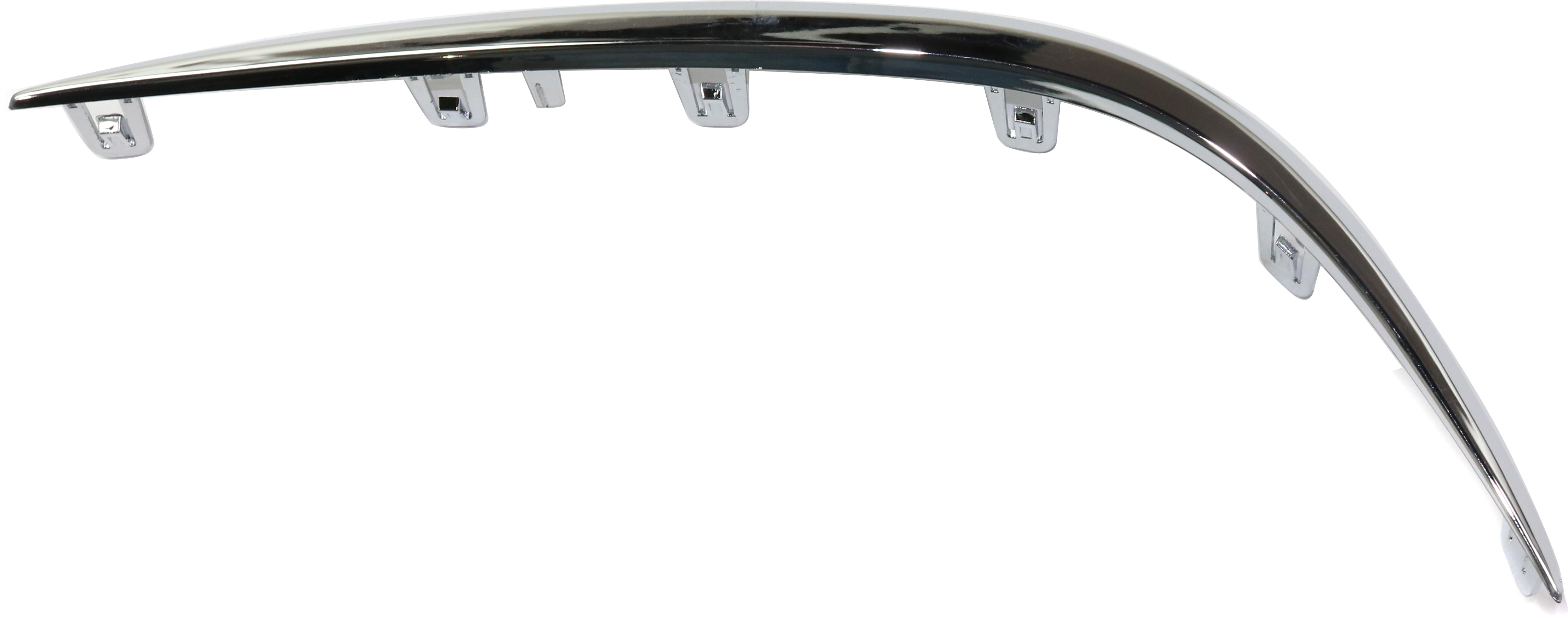 AM E CLASS 17-20 FRONT BUMPER GRILLE MOLDING LH Outer Chrome w Luxury Package E300 E350 E400 E450 Models Sedan Wagon SKU RM02030014 Partslink MB1046148 OEM 2138850174