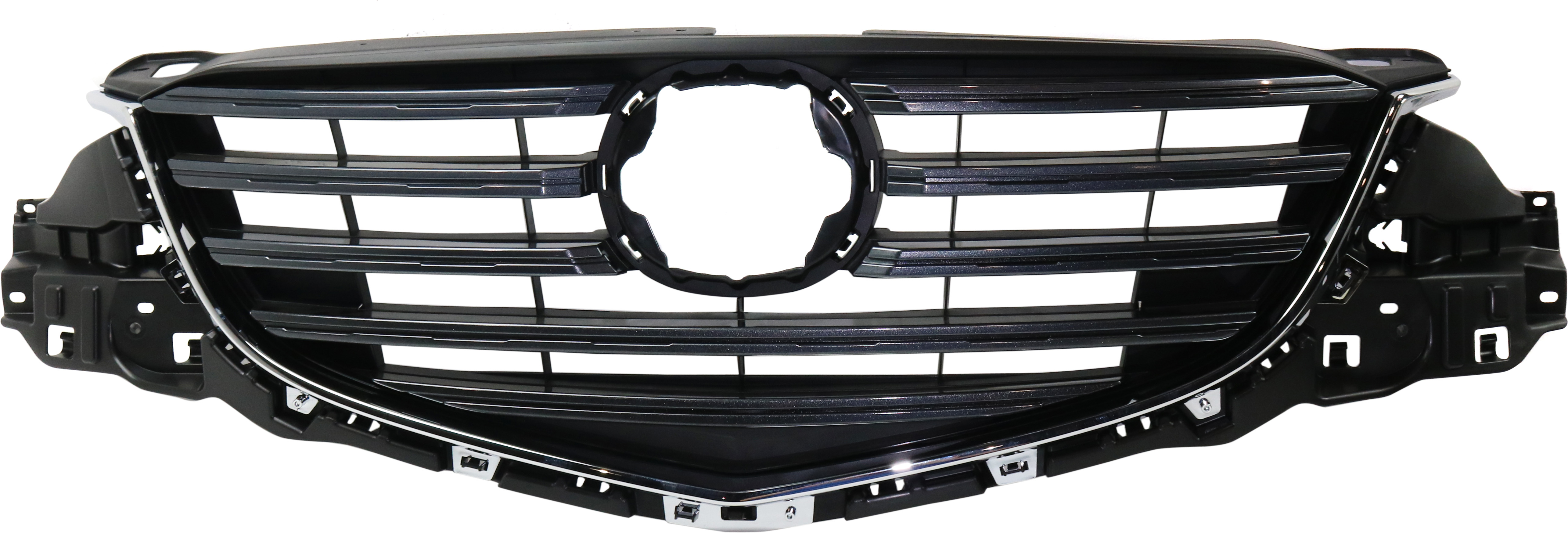 AM CX 5-16-16 GRILLE Chrome Shell Painted Dark Gray Insert CAPA SKU RM07010003Q Partslink MA1200208C OEM KA0G50710B