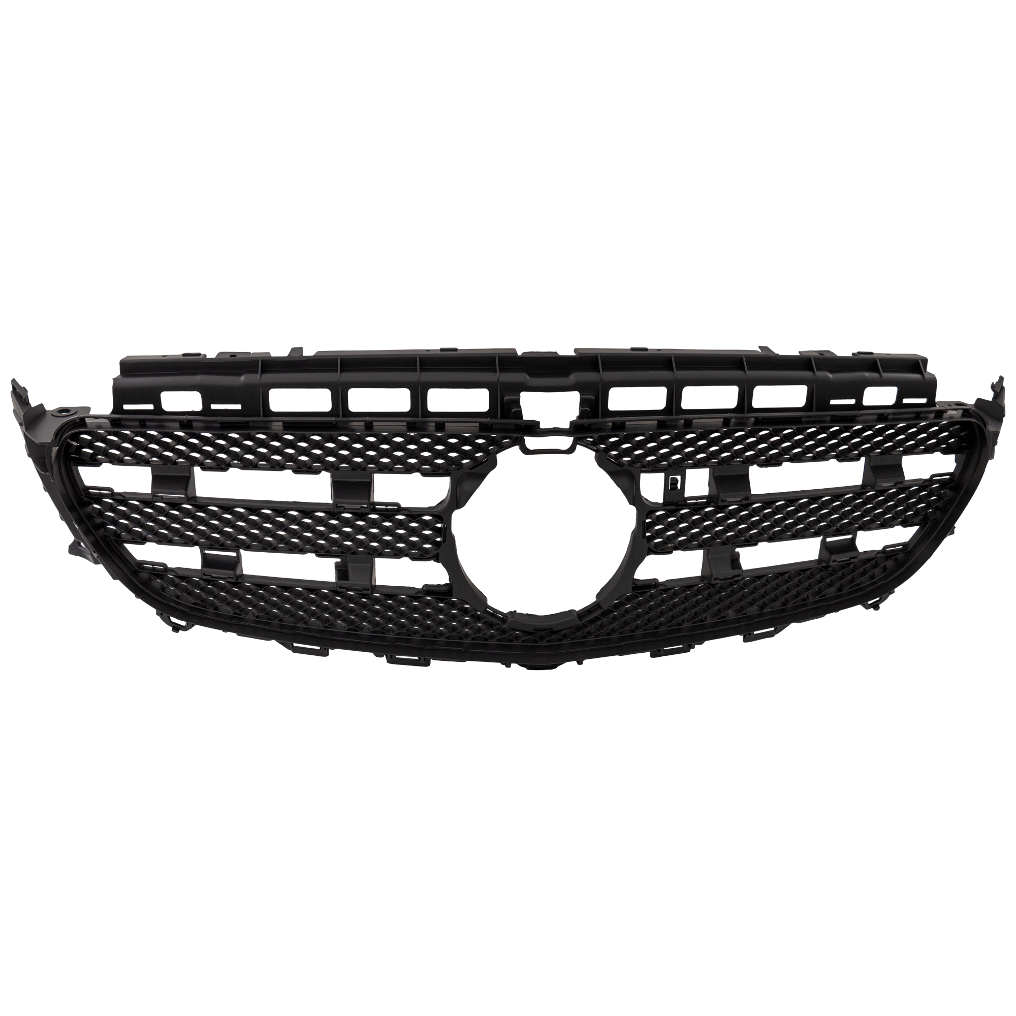AM E CLASS 17-20 GRILLE Black w o Luxury Package w Camera Hole E300 E350 E400 E450 Models Sedan Wagon SKU RM07010007 Partslink MB1200189 OEM 213888022364