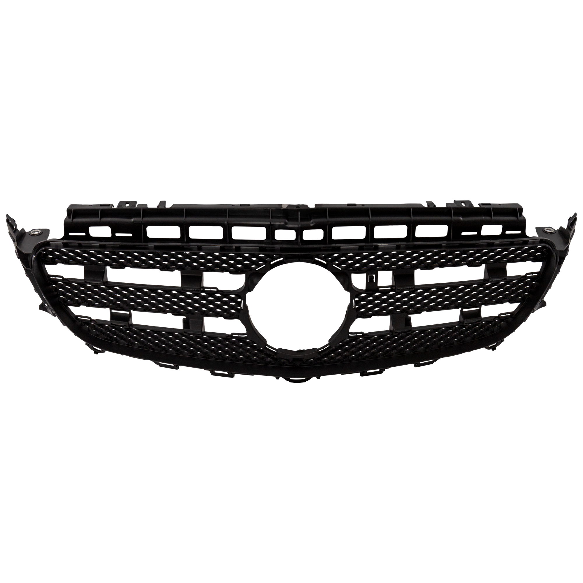 AM E CLASS 17-20 GRILLE Paint to Match w o Luxury Package w Camera Hole E300 E350 E400 E450 Models Sedan Wagon SKU RM07010010 Partslink MB1200193 OEM 213888022364-2138880123