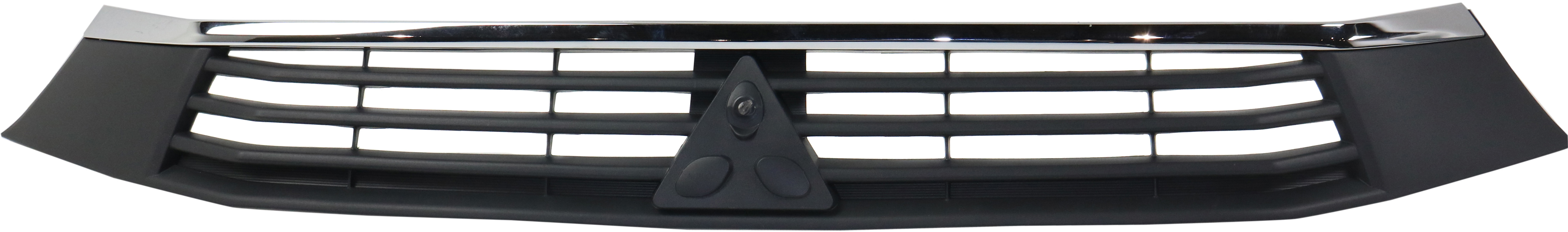 AM OUTLANDER SPORT RVR 16-17 GRILLE Textured Black Shell and Insert w Chrome Molding SKU RM07010013 Partslink MI1200268 OEM 6402A430